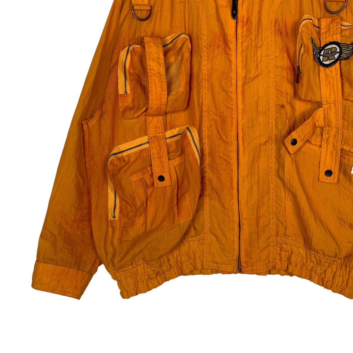 Japanese Brand Vintage POLE PCSMON Orange Parachute Nylon Jacket #1307-C59 Size US XL / EU 56 / 4 - 3 Thumbnail