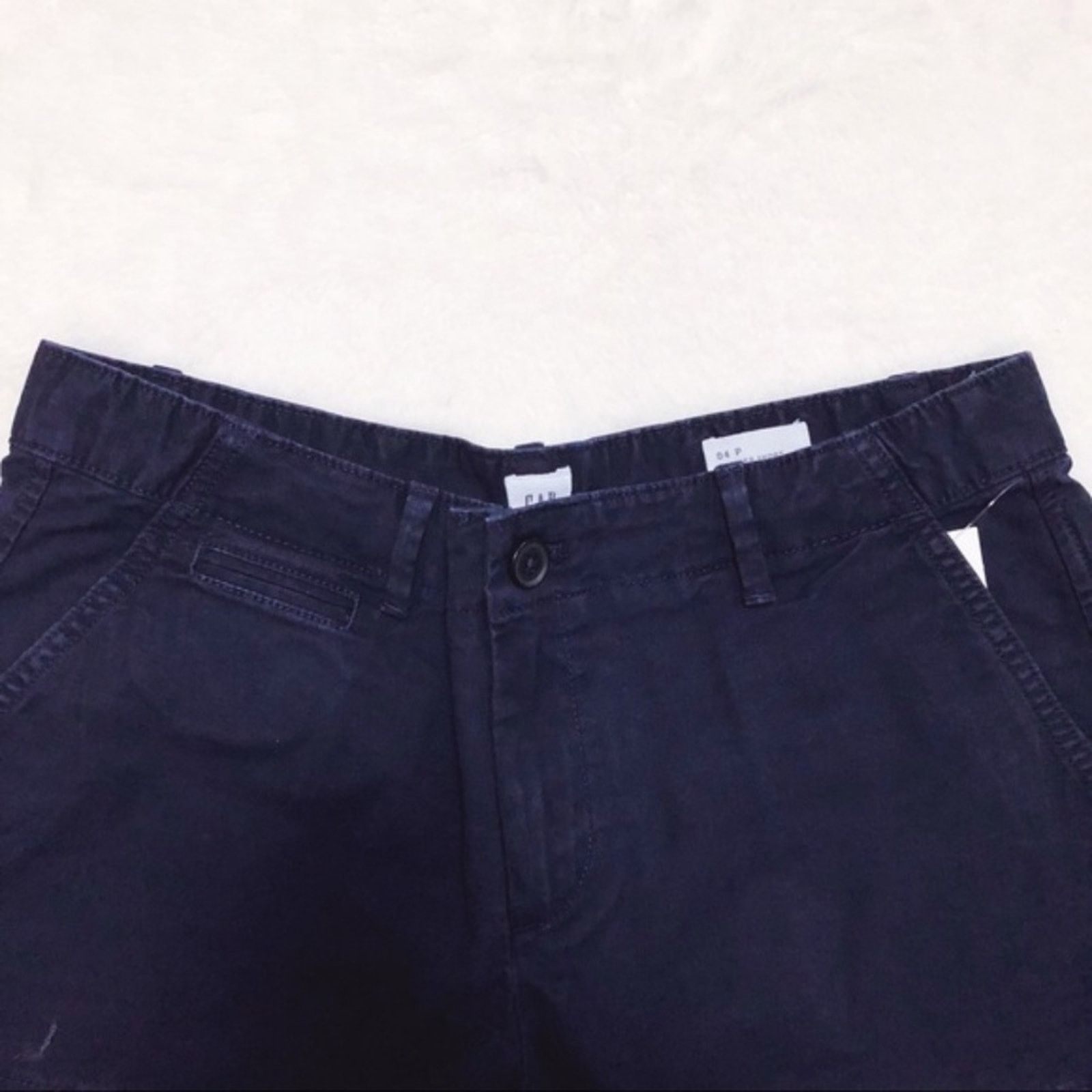 Gap GAP Navy Blue Twill Summer Short Size 27" / US 4 / IT 40 - 4 Thumbnail