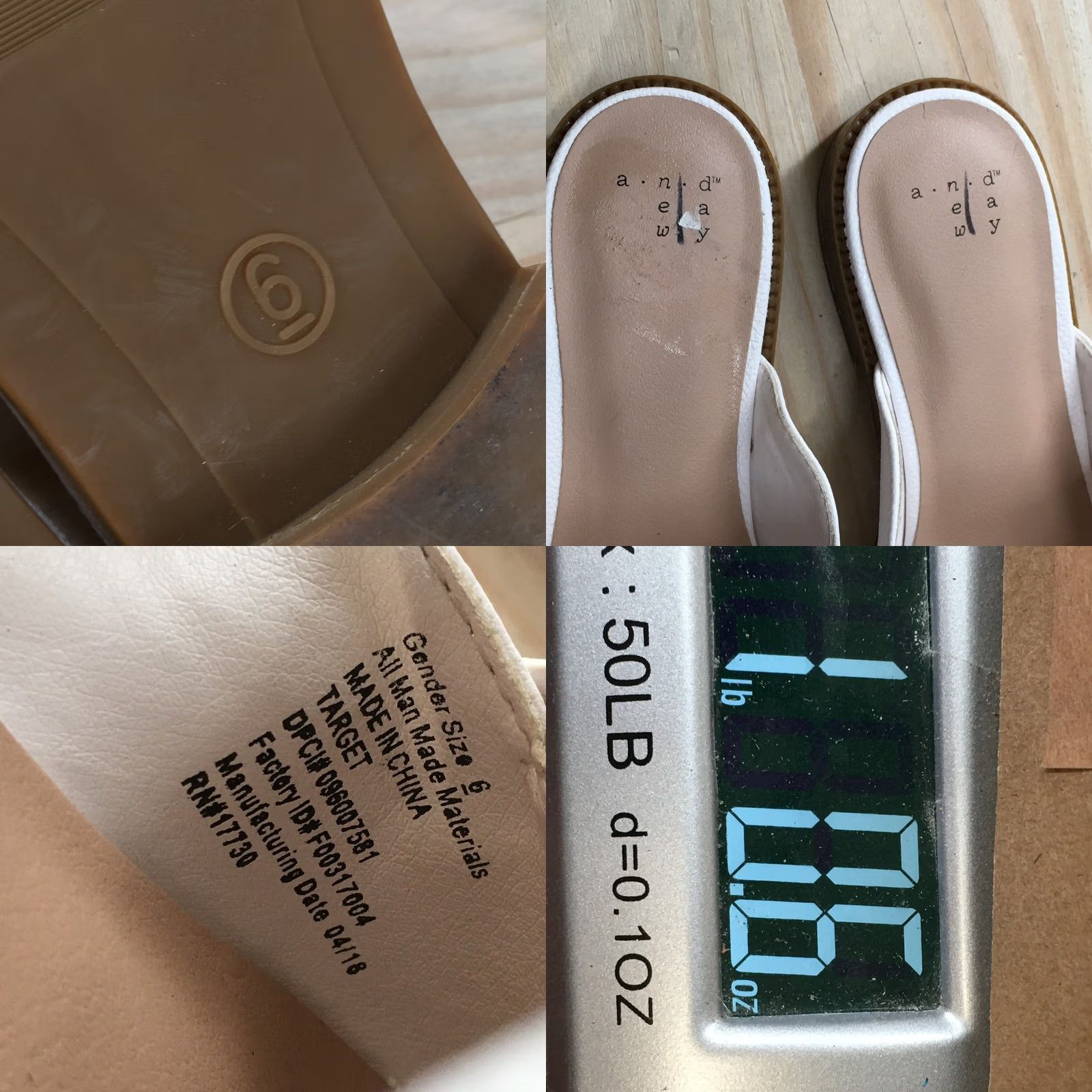 Vintage A New Day Karoline Kiltie Sandals Womens 6 Slip On Mule White Casual Slip On Moc Toe Size US 6 / IT 36 - 9 Thumbnail