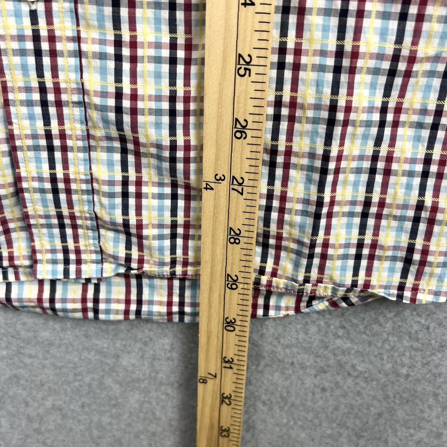Lacoste Lacoste Shirt Mens 42 Multicolor Plaid Short Sleeve Button Front Casual Adult Size US XL / EU 56 / 4 - 3 Thumbnail