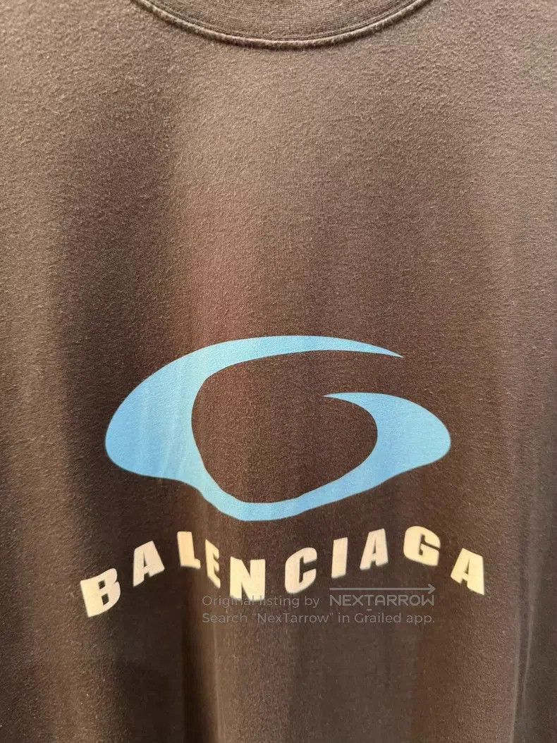Balenciaga Balenciaga Blue Label Logo Letter Short Sleeve Size US M / EU 48-50 / 2 - 4 Thumbnail