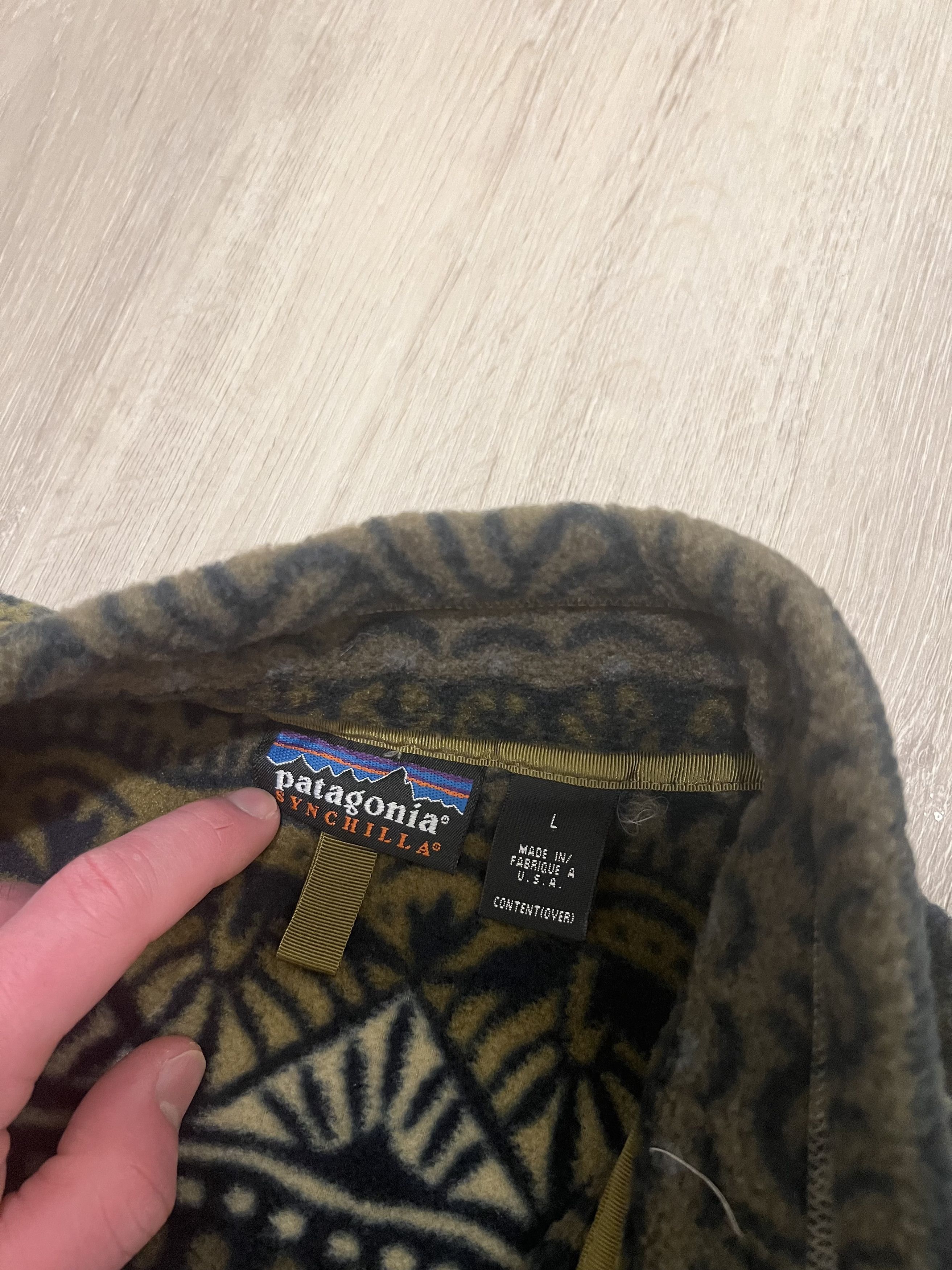 Patagonia Vintage 1998 Synchilla Snap-T Tradewinds: Eucalyptus Size US L / EU 52-54 / 3 - 5 Thumbnail