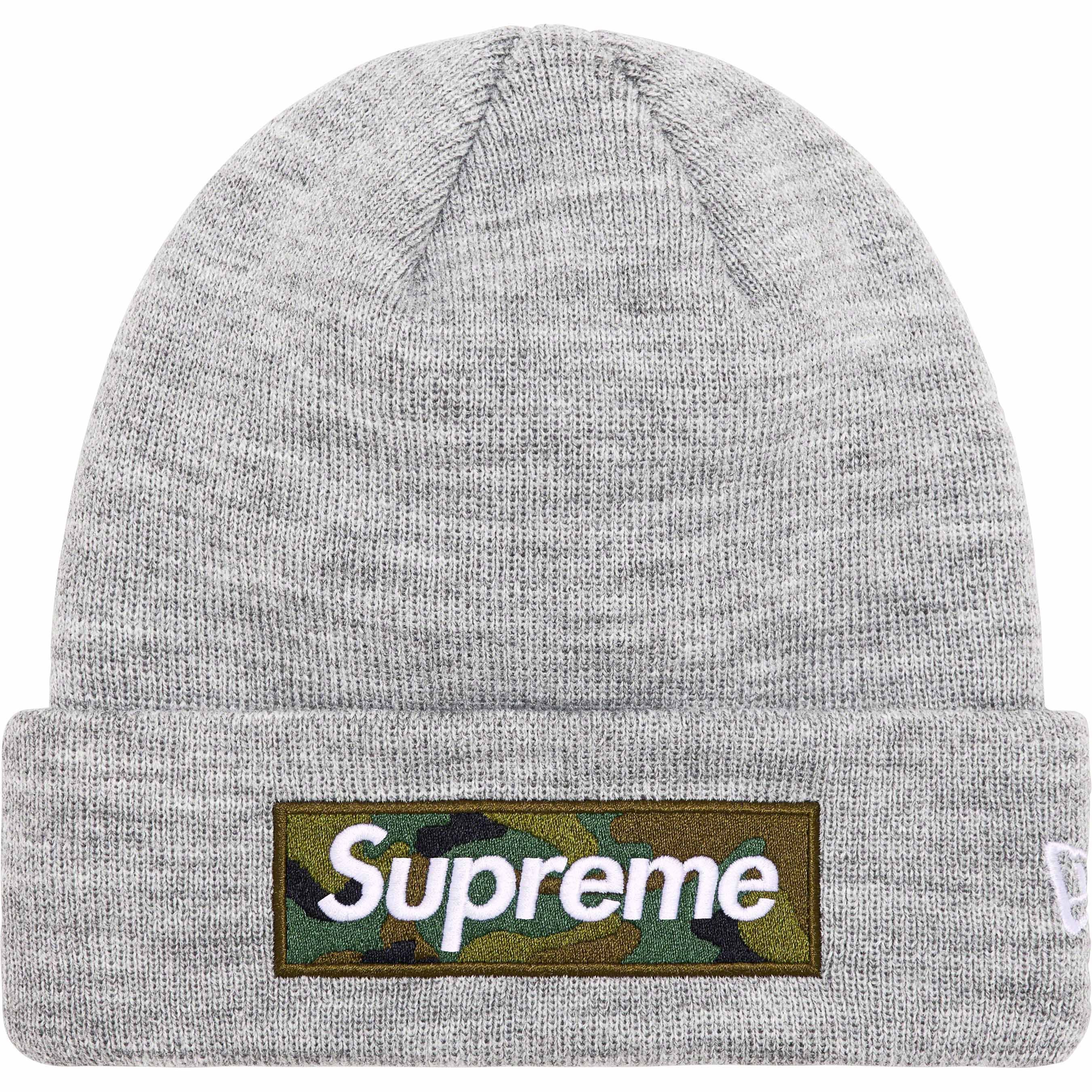 Supreme Supreme Box Logo Beanie Heather Grey FW23 Size ONE SIZE - 4 Thumbnail