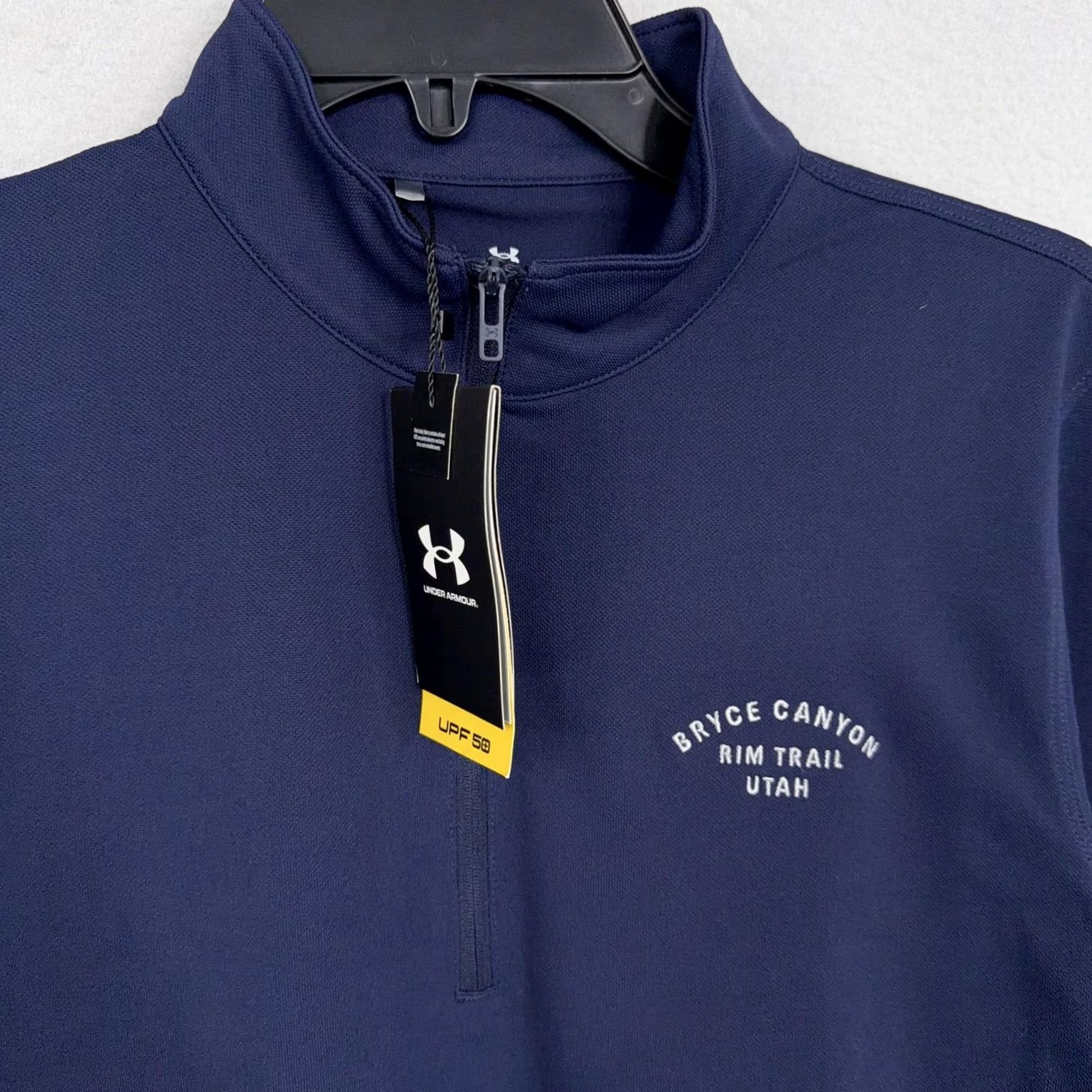 Under Armour Under Armour Pullover Womens Medium Blue Bryce Canyon 1/4 Zip UPF 50 Trail Top Size M / US 6-8 / IT 42-44 - 2 Thumbnail