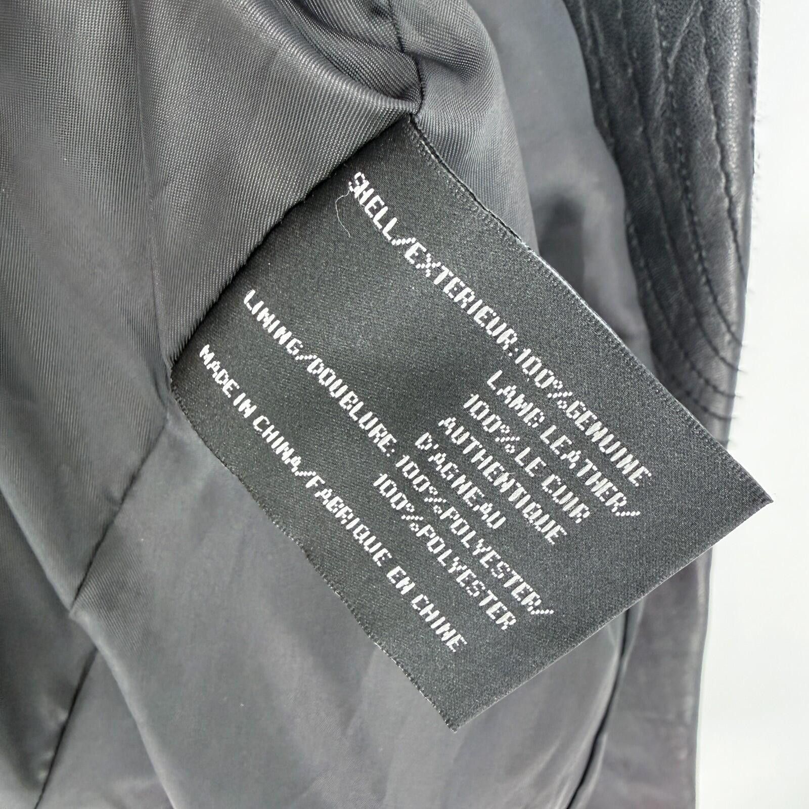 DKNY DKNY Soft Genuine Lamb Leather Zip Up Jacket Women's Size M Size M / US 6-8 / IT 42-44 - 7 Thumbnail