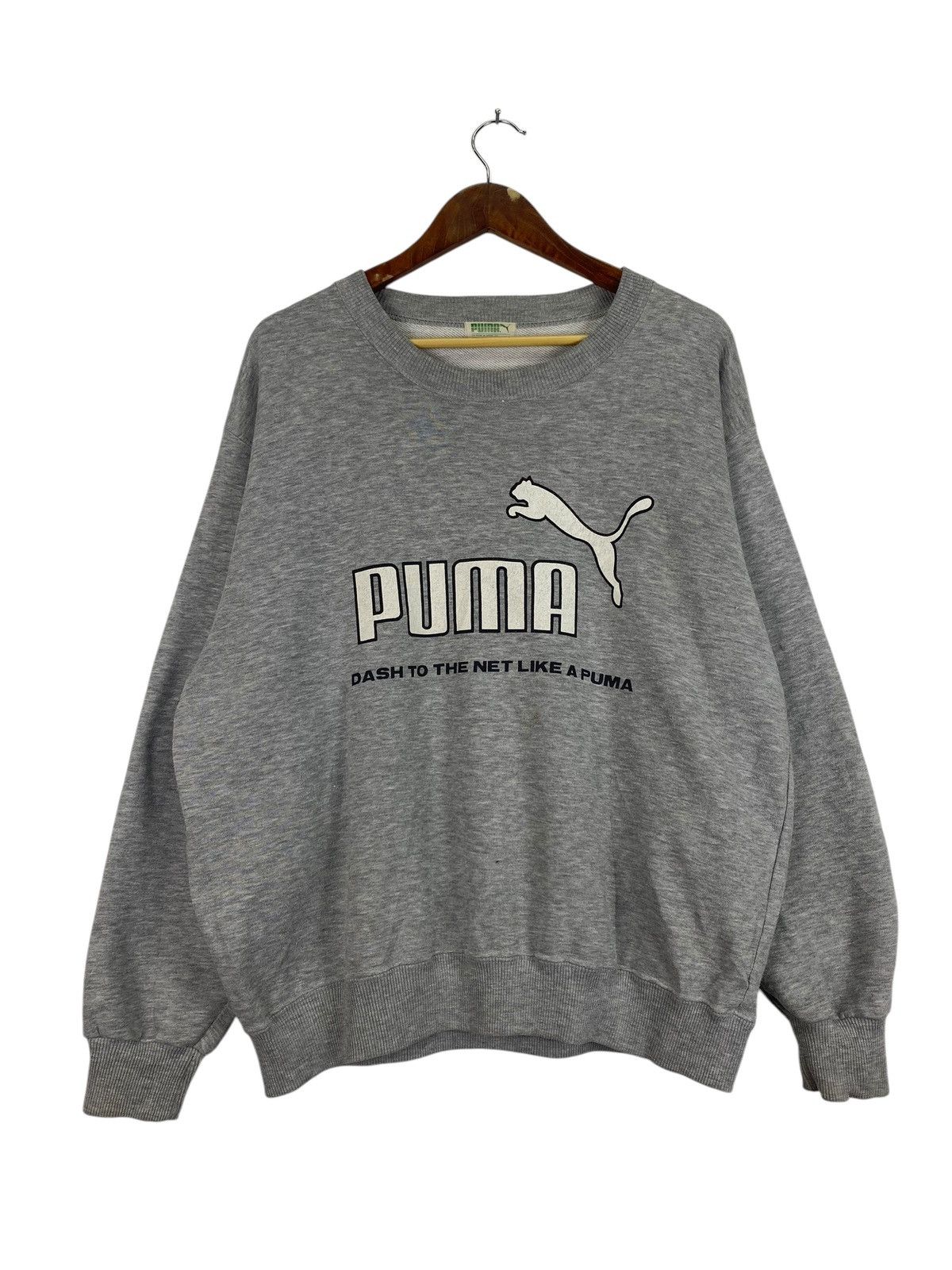 Puma × Vintage Vintage 90’s Puma big logo sweatshirt Size US L / EU 52-54 / 3 - 1 Thumbnail