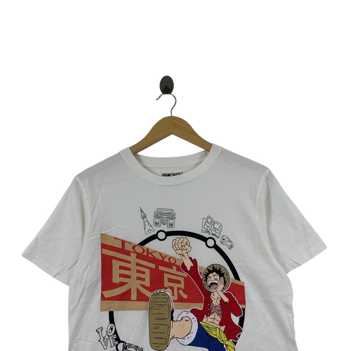 One Piece ONE PIECE LUFFY Anime Manga Tokyo Olympic Edition Tee Shirt Size US M / EU 48-50 / 2 - 2 Thumbnail