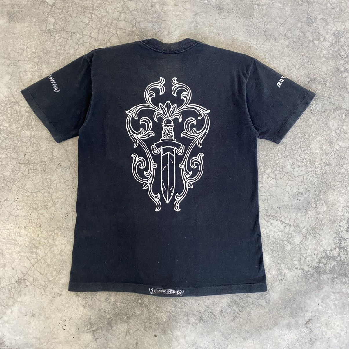 1990's Chrome Hearts at Maxfield LA Dagger Single Stitch Tee