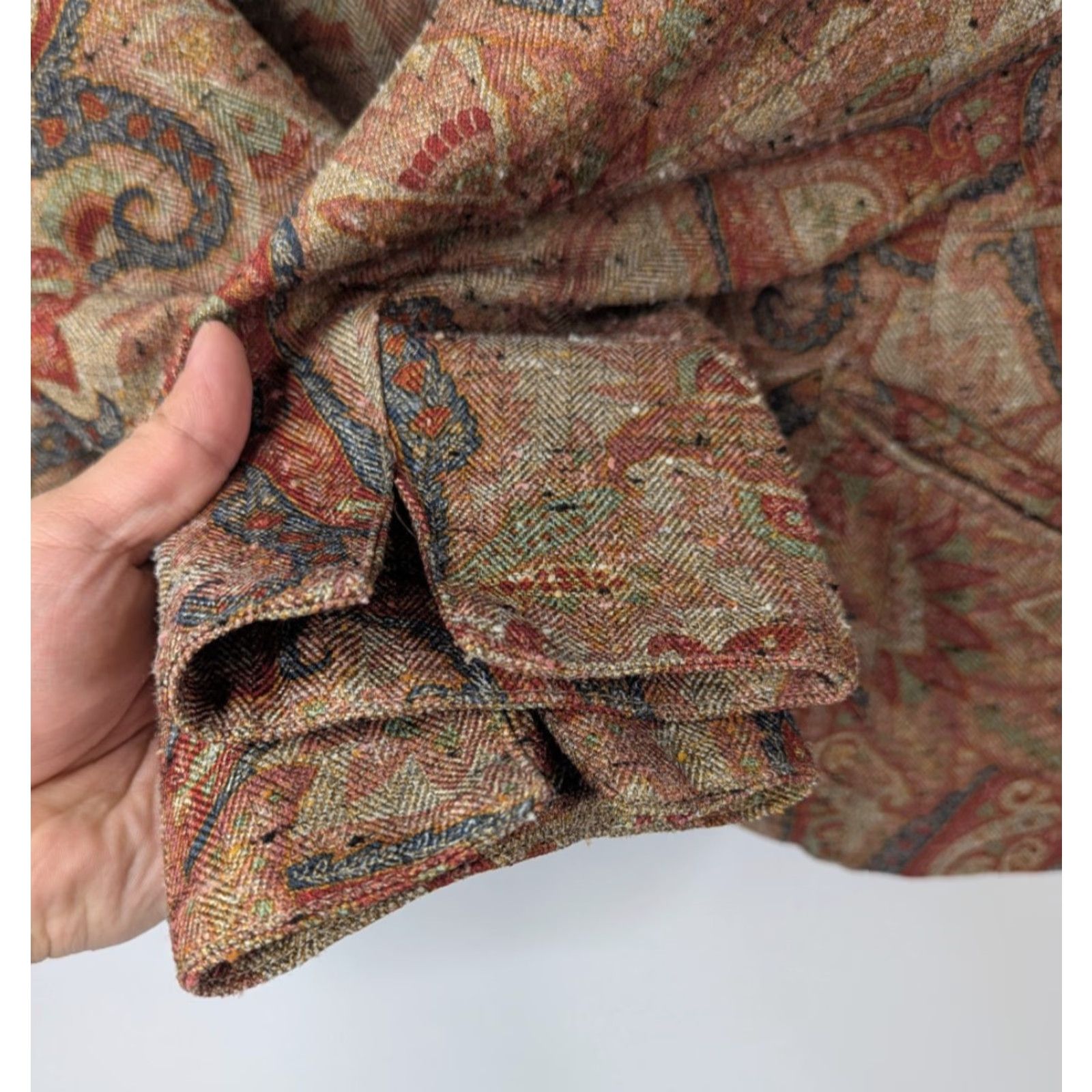 Coldwater Creek Coldwater Creek Women’s Paisley Tapestry Tweed Blazer Jacket Brown Career Sz 14 Size XL / US 12-14 / IT 48-50 - 3 Thumbnail