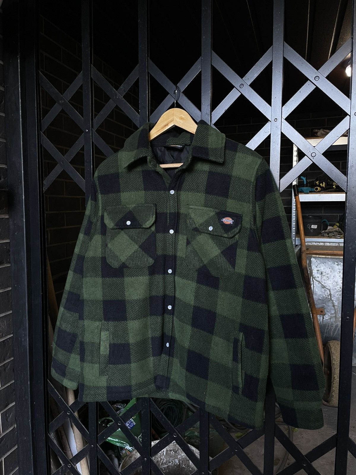 Dickies × Vintage Vintage Dickies Flannel Fleece Jacket Overshirt Y2K Size US M / EU 48-50 / 2 - 4 Thumbnail