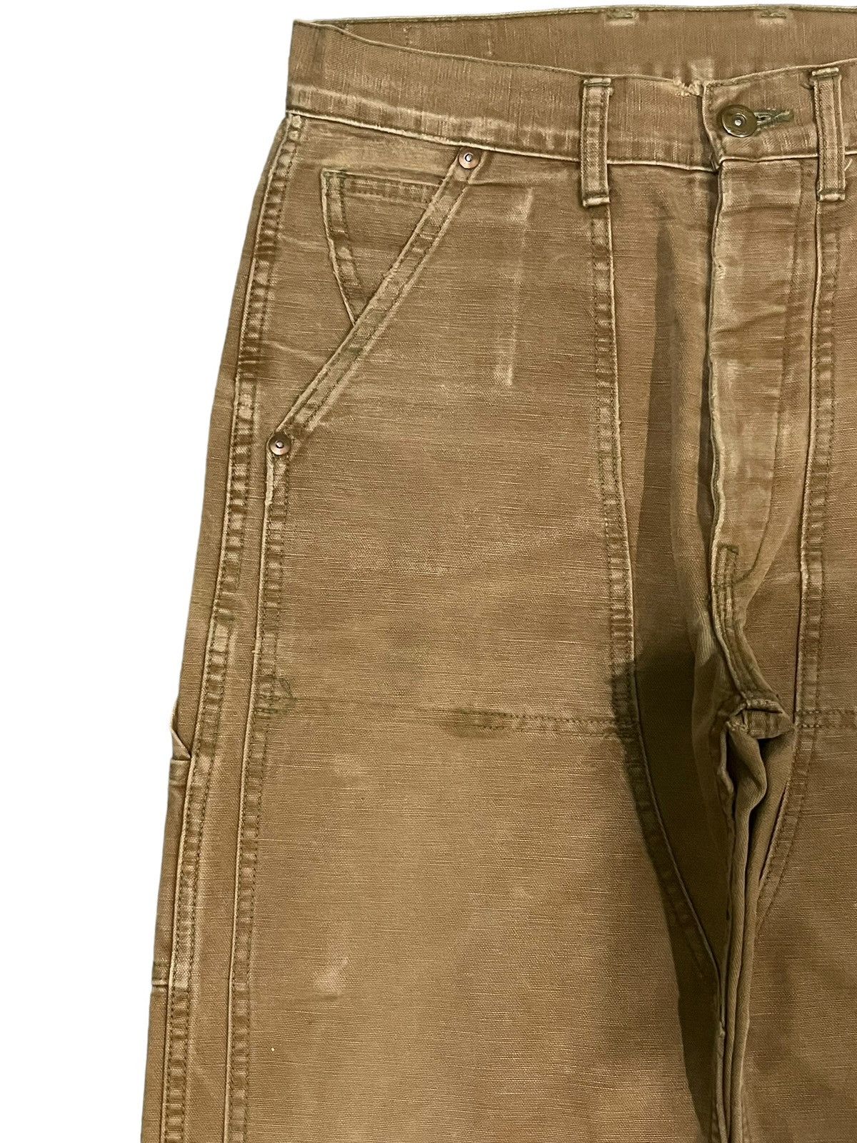 The Real McCoy's Vintage 90s The Real McCoys Khaki Double Knee Workwear Pants Size US 30 / EU 46 - 7 Thumbnail