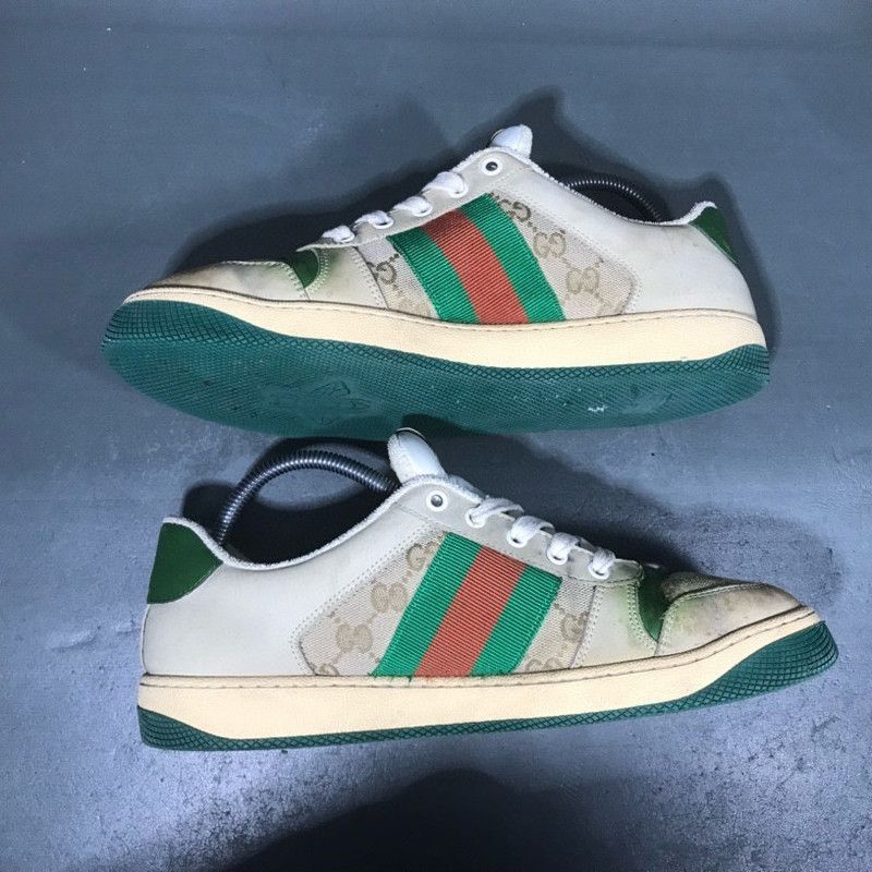 Gucci Gucci Screener Vintage Low-Top Fashion Sneakers - Size US 9 / EU 42 - 8 Thumbnail
