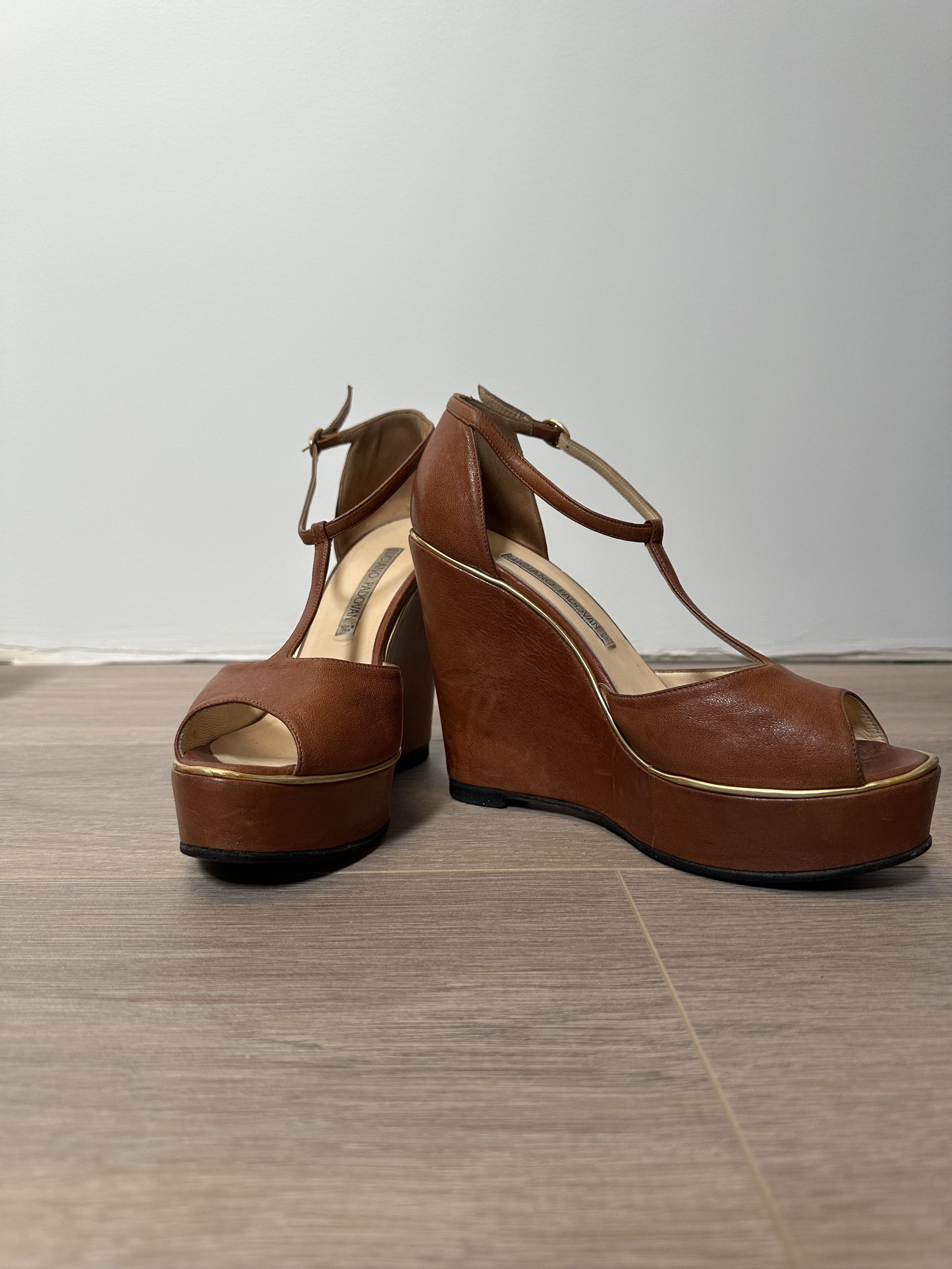 Vintage Luciano Padovan platform sandals Size US 8 / IT 38 - 2 Thumbnail
