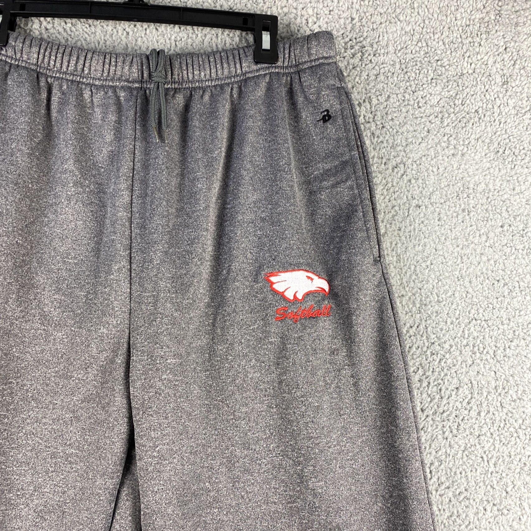 Vintage Badger Sport Sweatpants Men XL Gray Athletic Warm-Up Track Pants Pockets Mens Size US 34 / EU 50 - 2 Thumbnail
