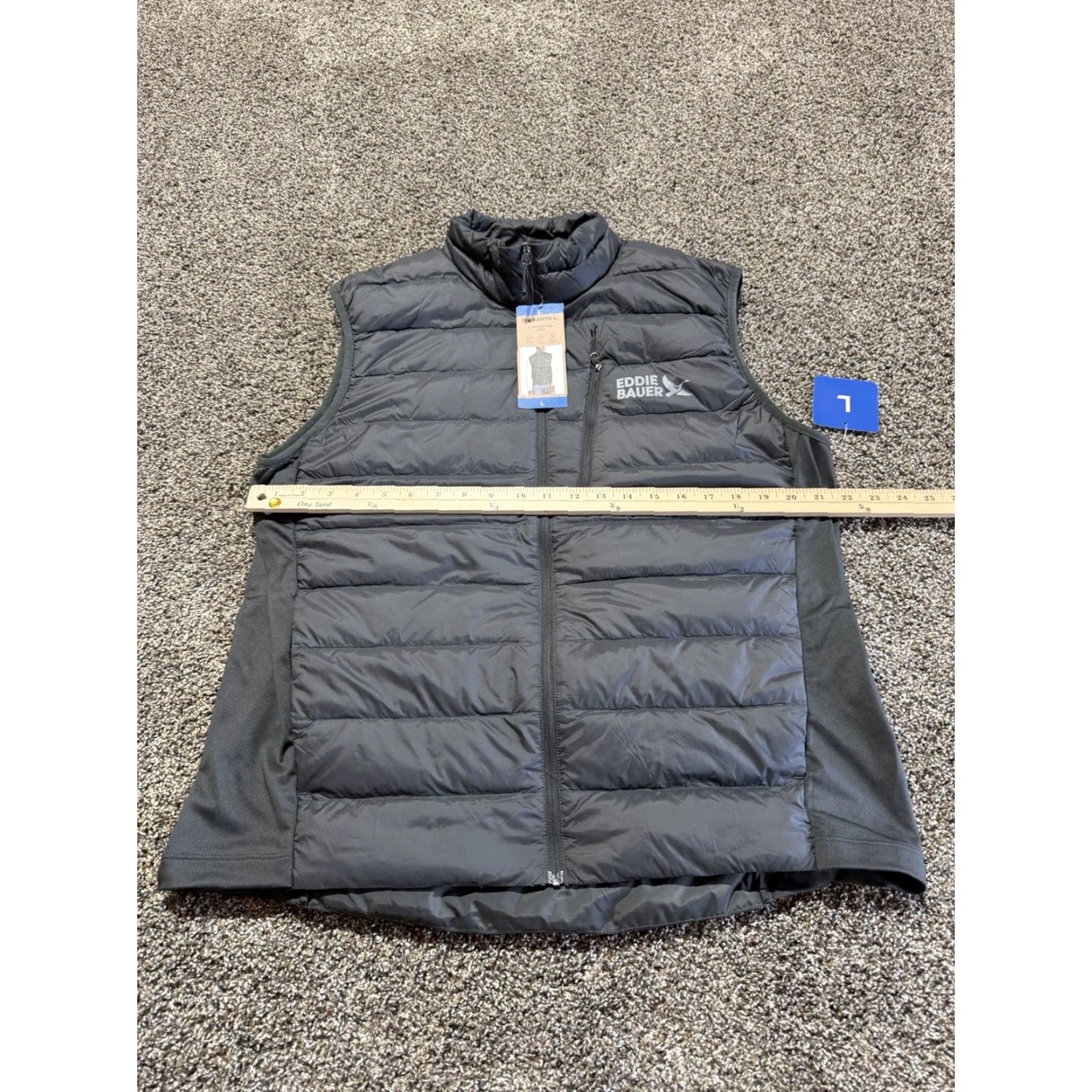 Eddie Bauer Eddie Bauer Down Puffer Vest Mens Jacket Large Full Zip Gray New Tags Size US L / EU 52-54 / 3 - 6 Thumbnail