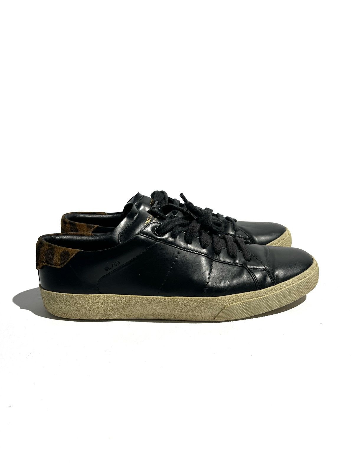 Saint Laurent Paris SS16 Saint Laurent SL/06 Black Leather Sneakers Hedi Era Size US 6.5 / EU 39-40 - 5 Thumbnail
