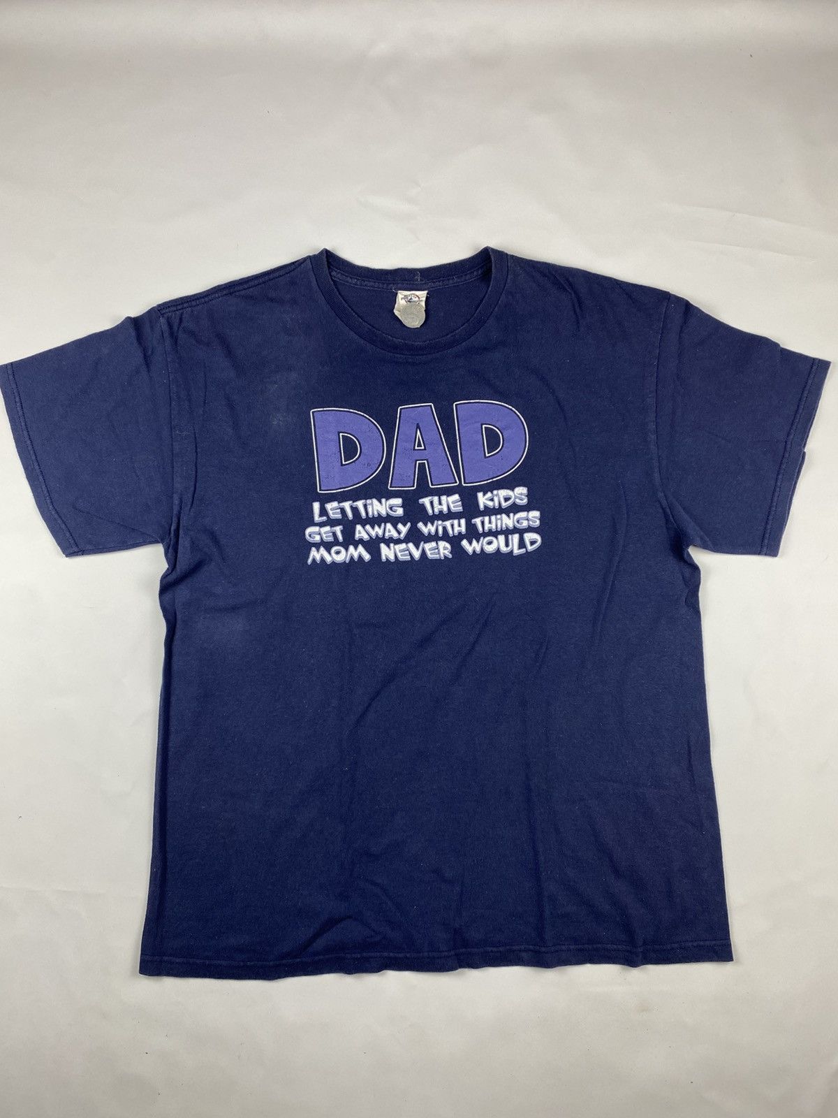 Vintage Vintage Word tee 20s navy tshirt Size US XXL / EU 58 / 5 - 2 Thumbnail
