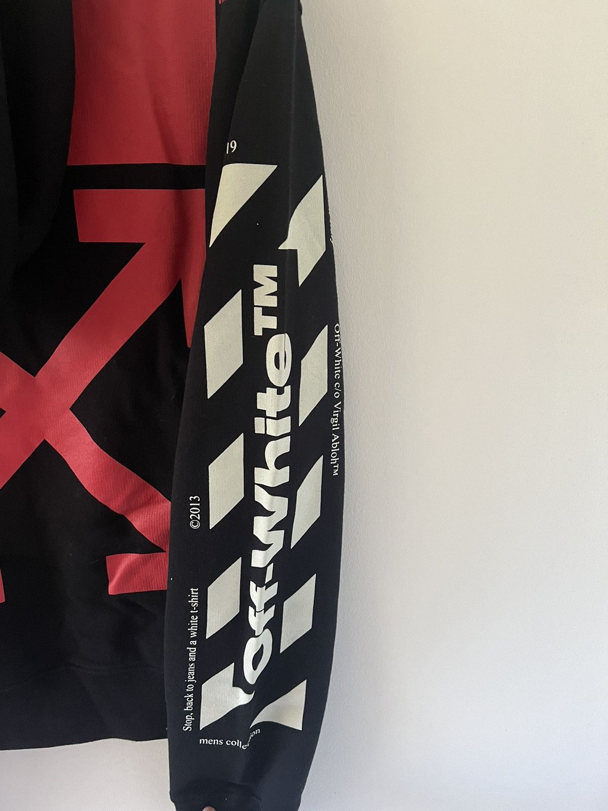 Off-White Off White Diag Split Logo Slim Hoodie Mens - M Size US M / EU 48-50 / 2 - 4 Thumbnail