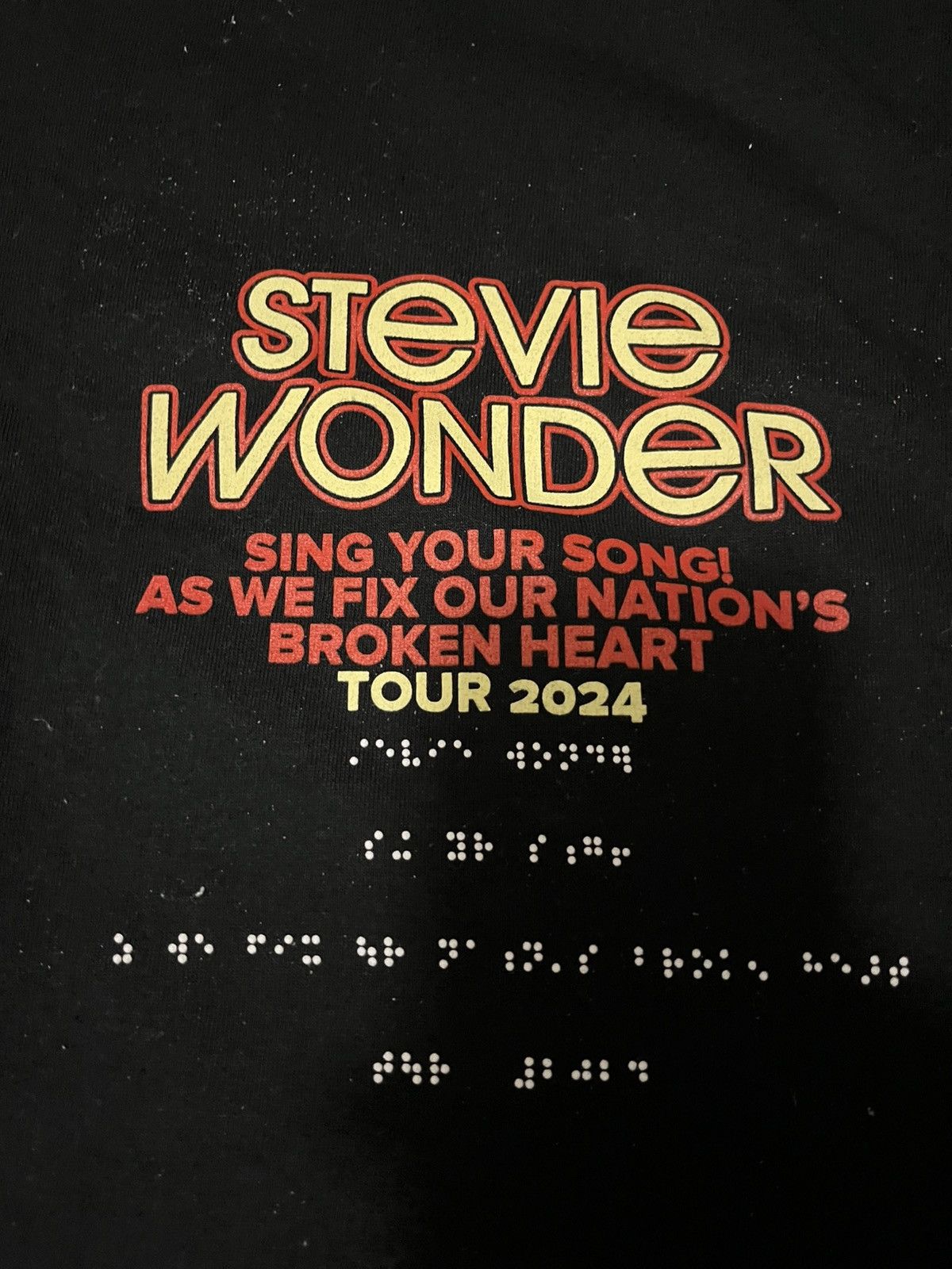 Band Tees Stevie Wonder 2024 Tour tee Size US XXL / EU 58 / 5 - 3 Thumbnail