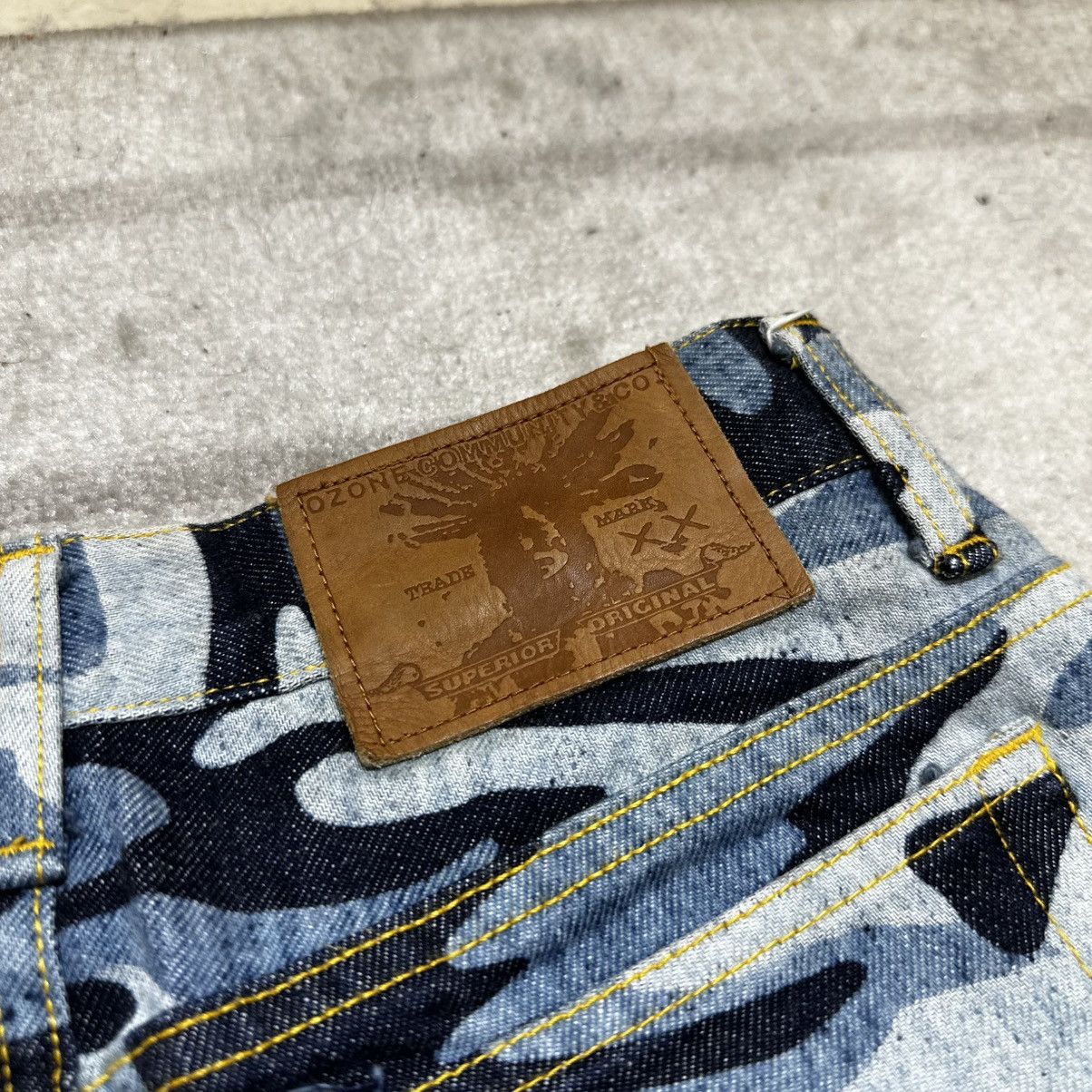 Hysteric Glamour 90s Ozone Community Hysteric Glamour Camo Denim Jeans Size 24" / US 00 / IT 34 - 8 Thumbnail