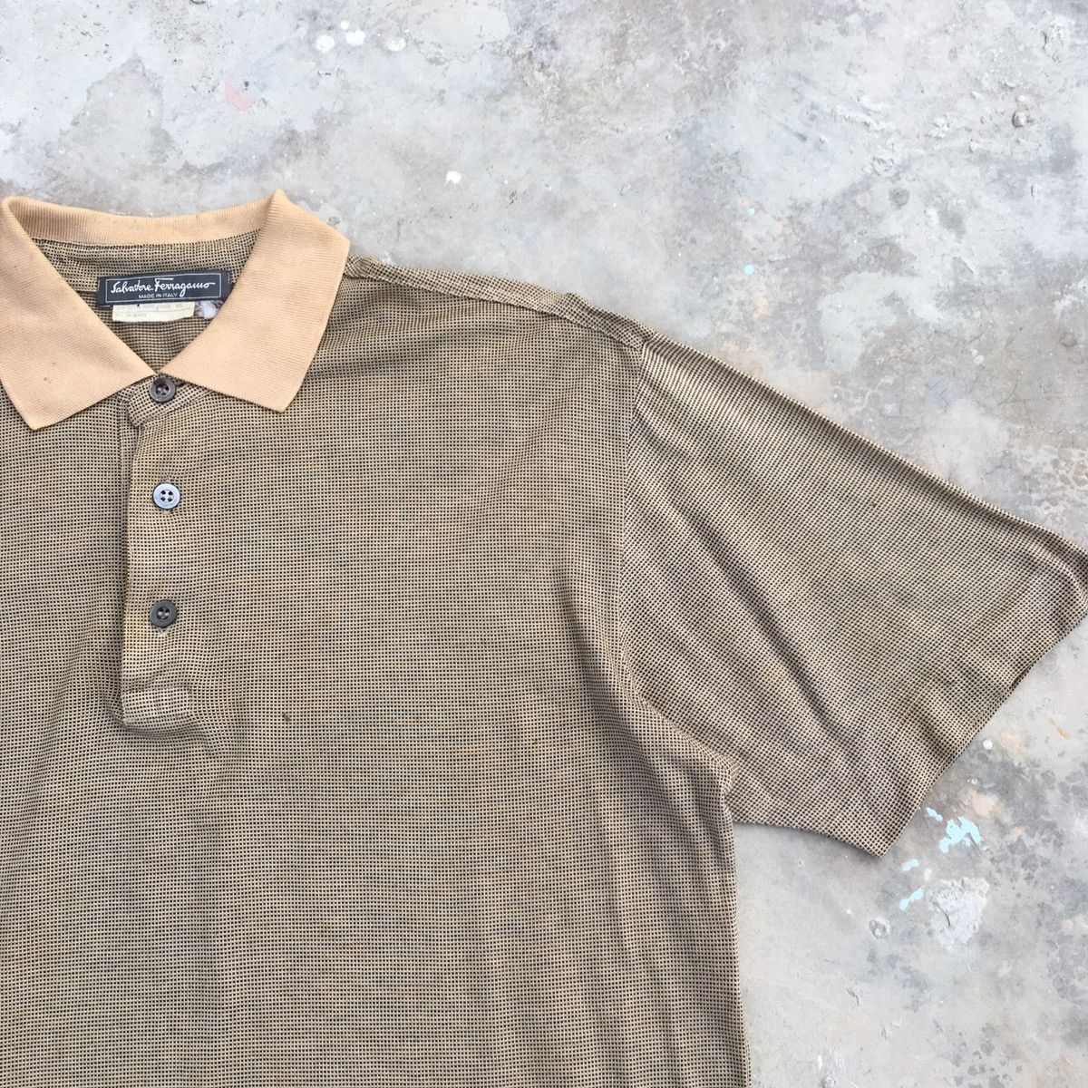 Salvatore Ferragamo × Vintage Vintage Salvatore Feragamo Classic Polo Tee Size US M / EU 48-50 / 2 - 5 Thumbnail