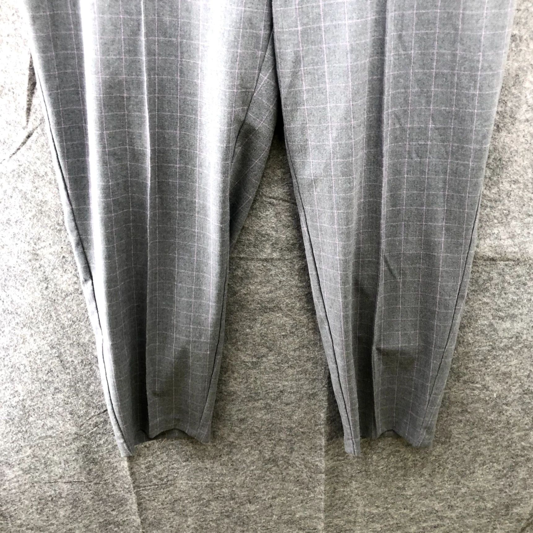 Nine West Nine West Dress Pants Womens XL Gray Windowpane Plaid Pull On Tapered High Rise Size 40" / US 18 - 4 Thumbnail