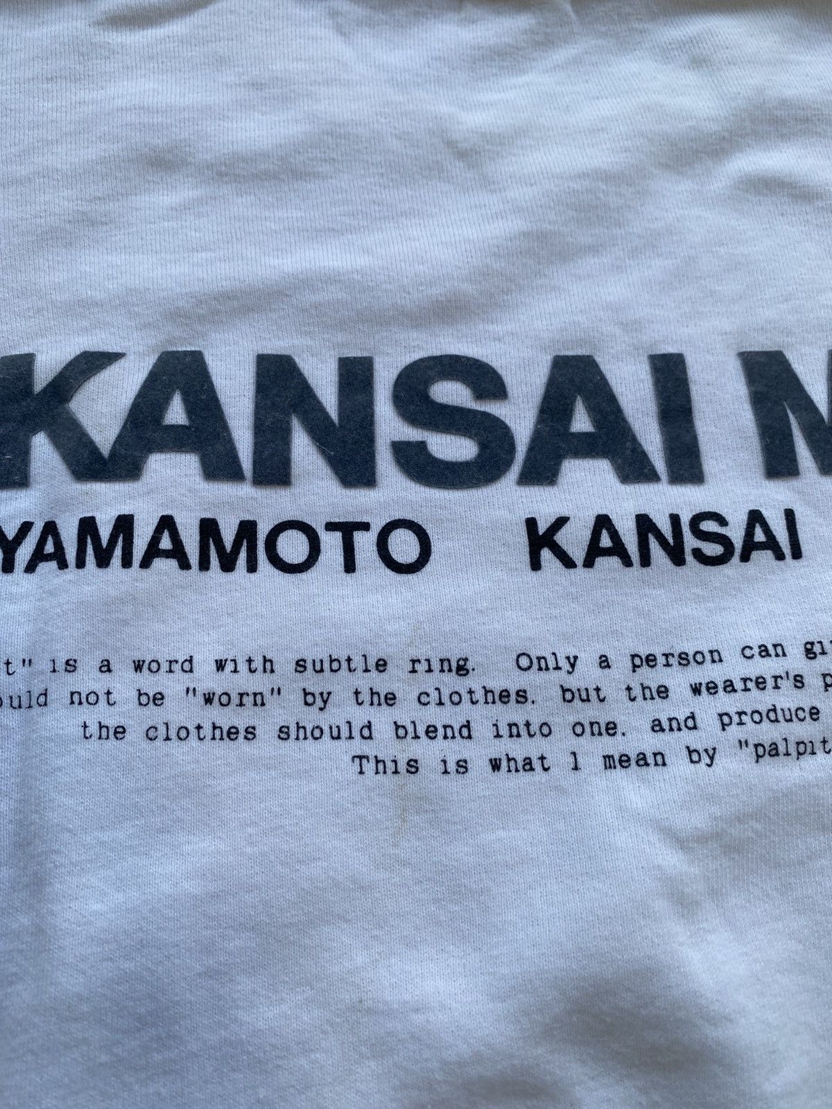 Kansai Yamamoto KANSAI MAN YAMAMOTO POEM BOXY SWEATSHIRT Size US M / EU 48-50 / 2 - 9 Thumbnail