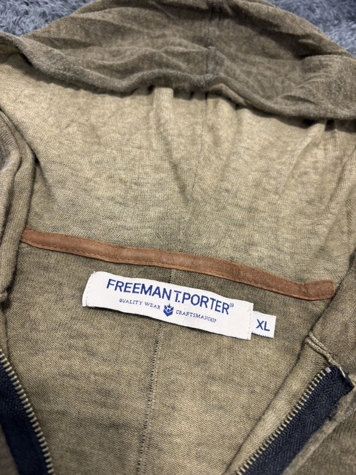Freeman T. Porter Freeman T. Porter Avant Garde Cashmere Zip Hoodie Sweater Size US L / EU 52-54 / 3 - 4 Thumbnail