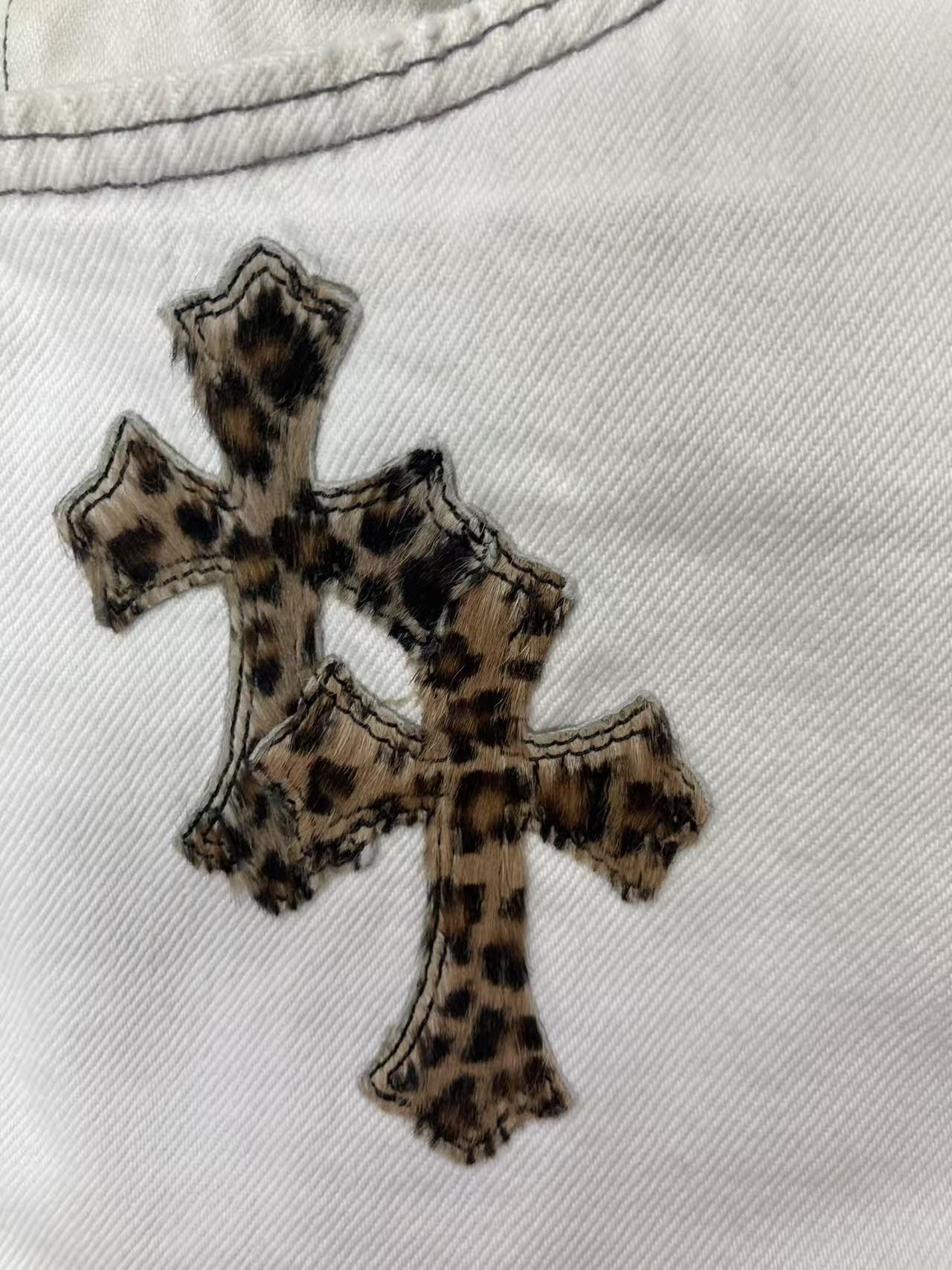 Chrome Hearts Chrome Hearts Levi`s 501 Leopard Cross Patch Denim Jeans Size 31" - 5 Thumbnail
