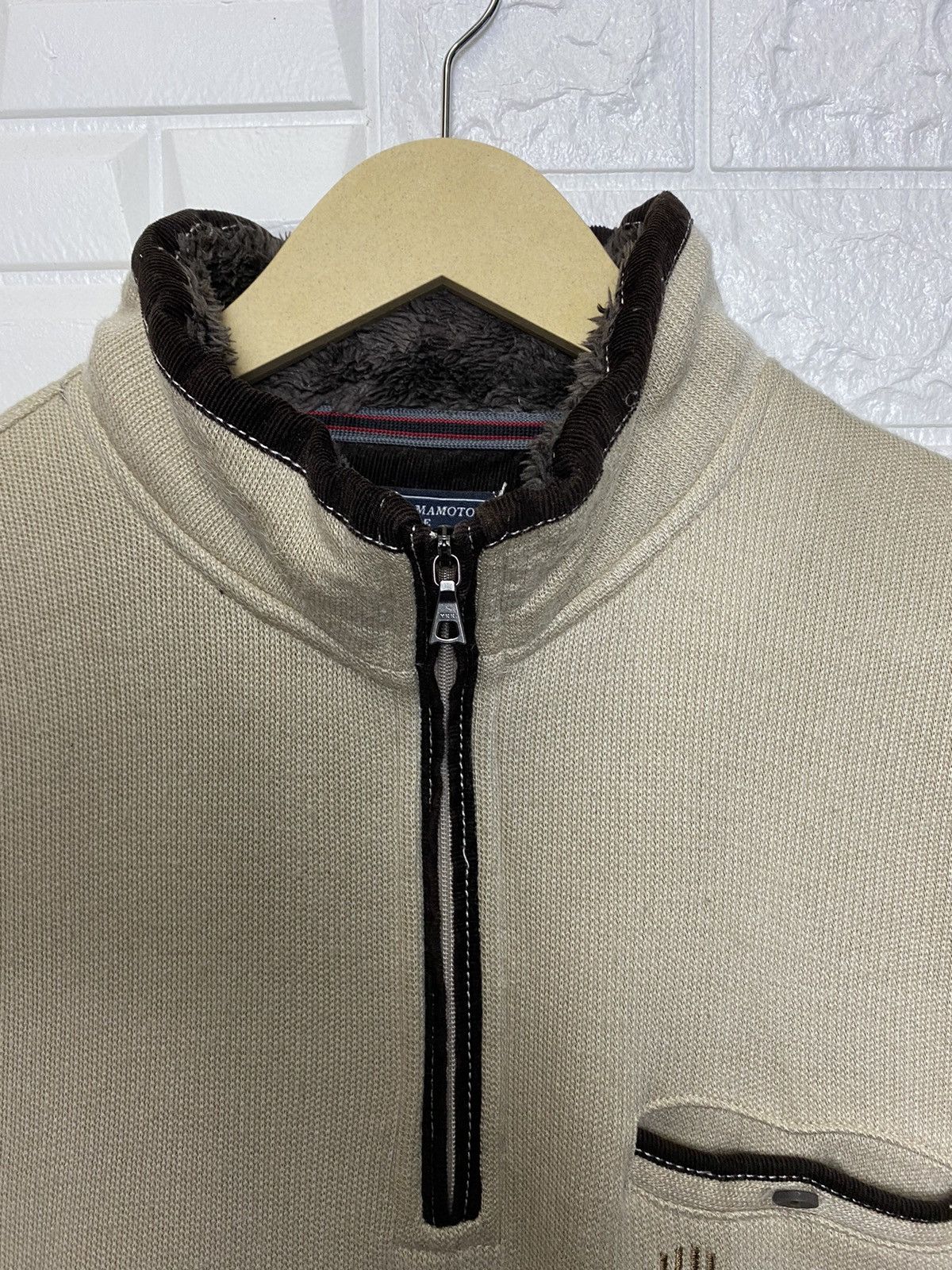 Japanese Brand × Kansai Yamamoto × Vintage KANSAI YAMAMOTO Sweater Half Zip Long Sleeve Size US M / EU 48-50 / 2 - 5 Thumbnail