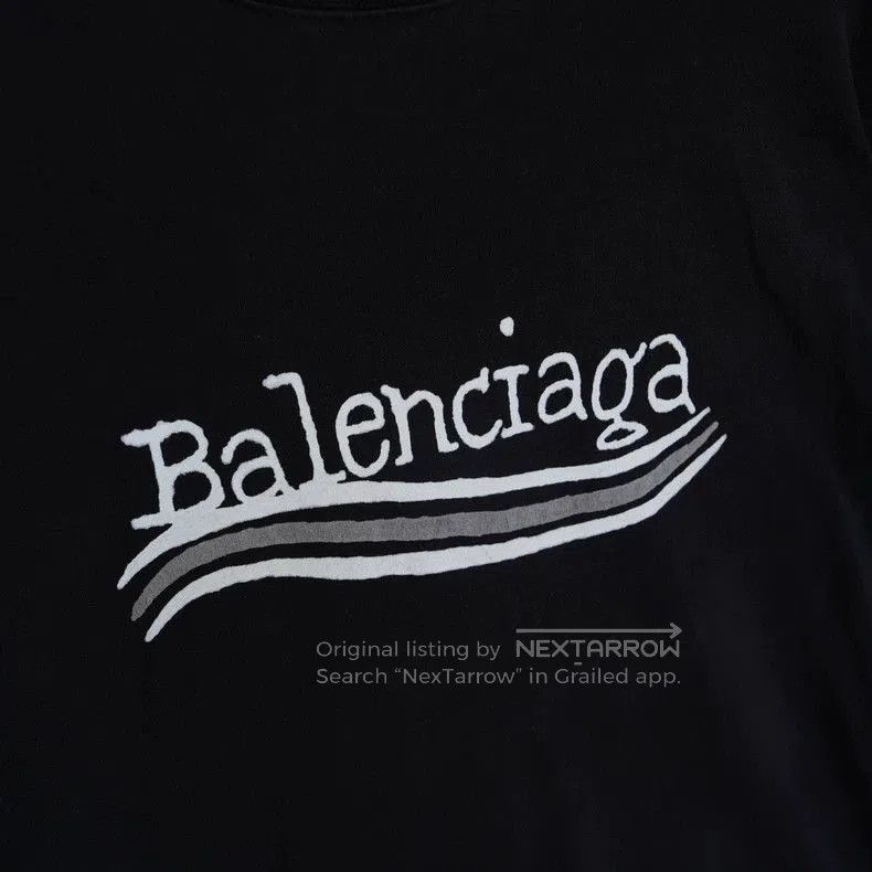 Balenciaga Balenciaga Black Distressed Coke Print Tee. Size US L / EU 52-54 / 3 - 3 Thumbnail