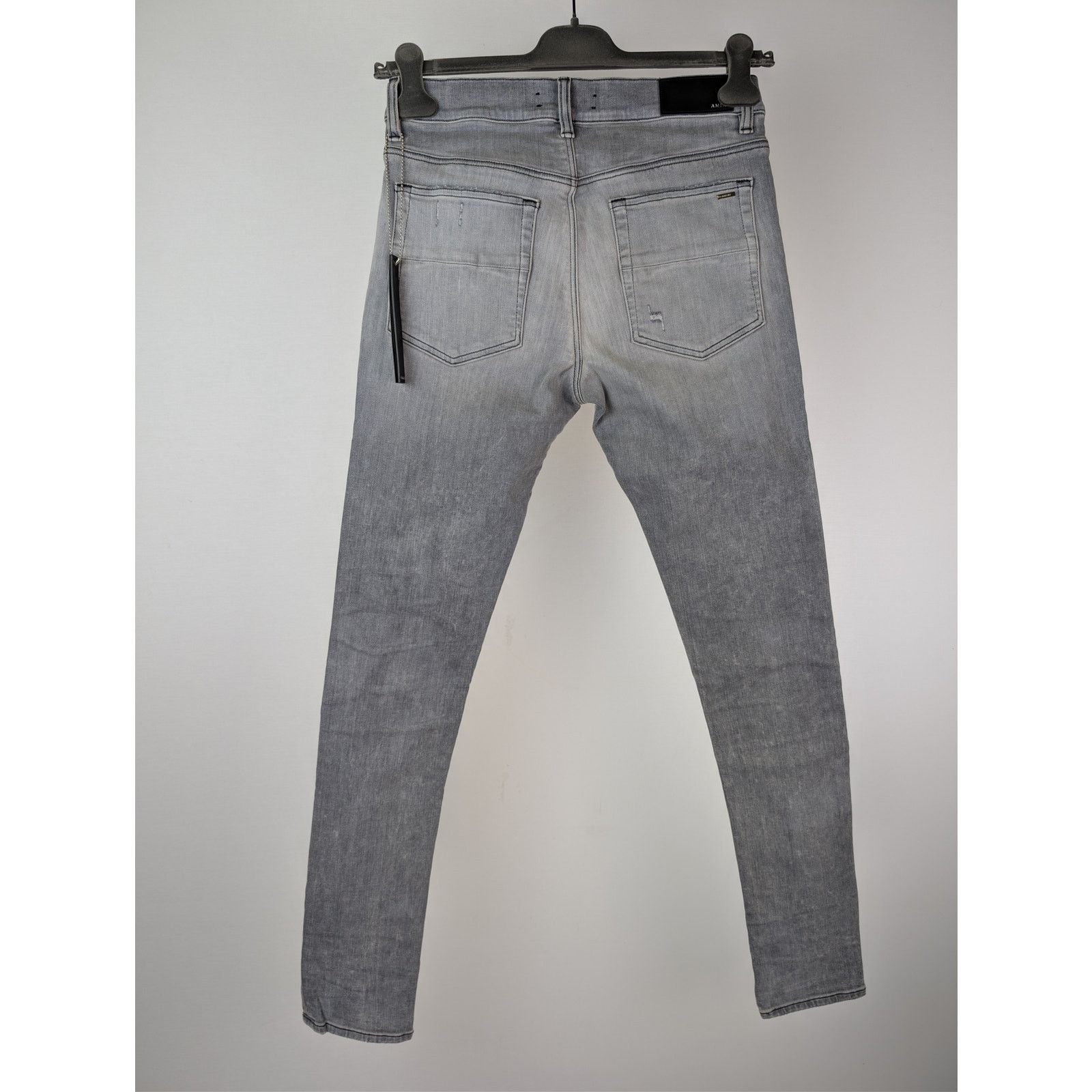 Amiri o1rshd1 Ultrasuede MX1 Denim Jeans in Concrete Grey 30 Size US 30 / EU 46 - 17 Thumbnail