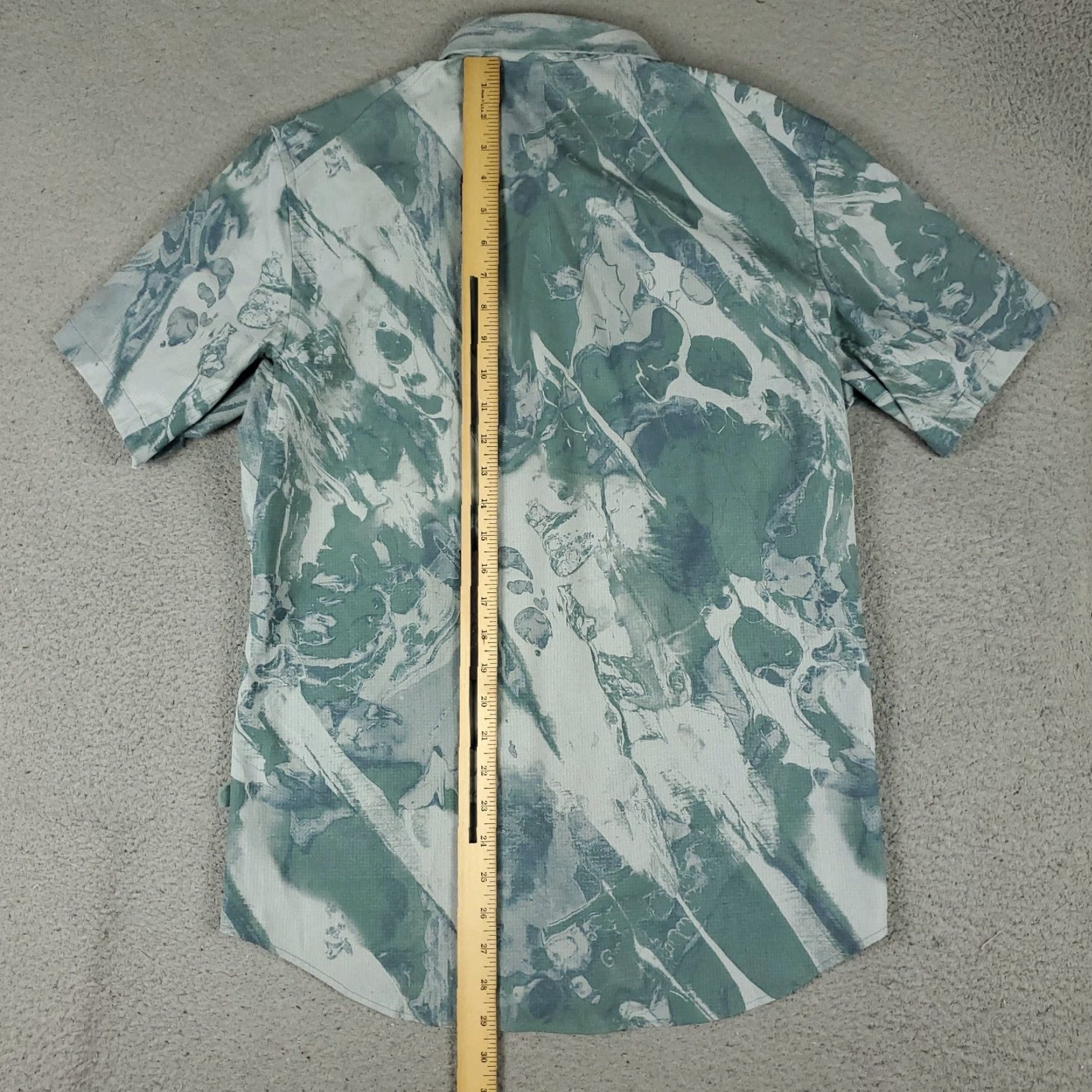 Lululemon Lululemon Shirt Mens Medium Green Abstract Stretch Button Up Short Sleeve Size US M / EU 48-50 / 2 - 4 Thumbnail