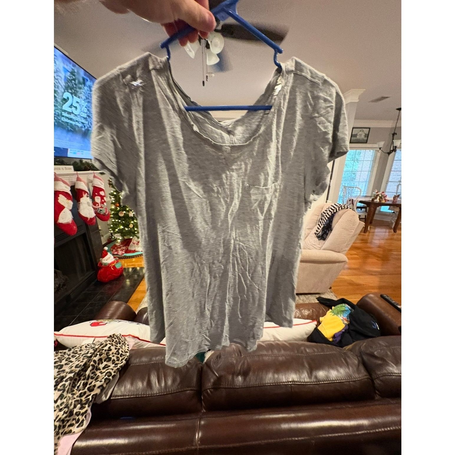 Loft LOFT Gray Short Sleeve Pocket Tee Women’s Medium 8–10 Size M / US 6-8 / IT 42-44 - 2 Thumbnail