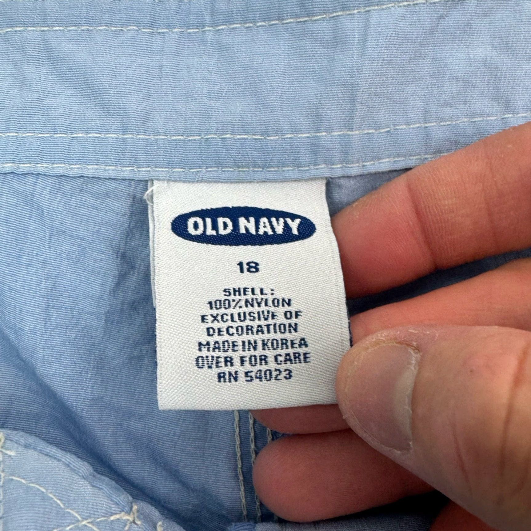 Old Navy VINTAGE Old Navy Womens Swim Trunks 18 Blue Hipster Beach 90s Y2K Pool Board Shorts Size ONE SIZE - 6 Thumbnail