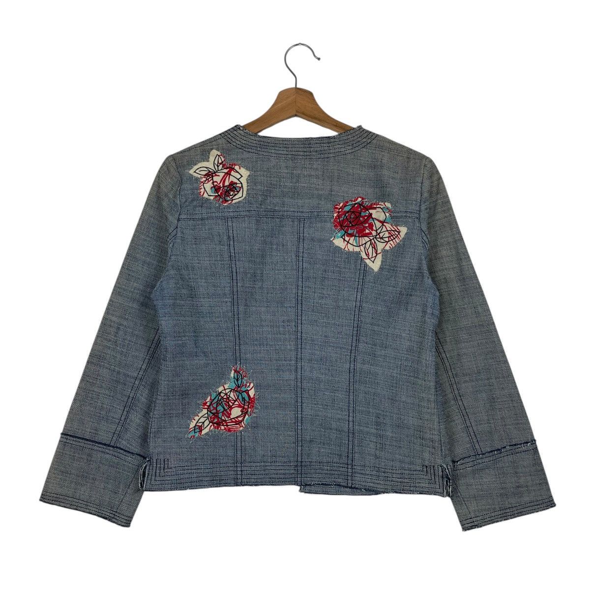 Other Yuki Torii Flower Design Buttonless Crop Jacket Size S / US 4 / IT 40 - 5 Thumbnail