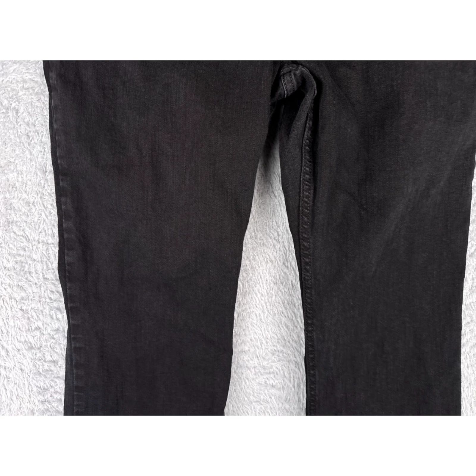 Wrangler Wrangler Jeans Womens Bootcut Denim Black 36x27 Mid Rise 17 Cotton Blend 5-Pocket Retro Slimming Logo Embroidered Size 38" / US 16 / IT 52 - 6 Thumbnail