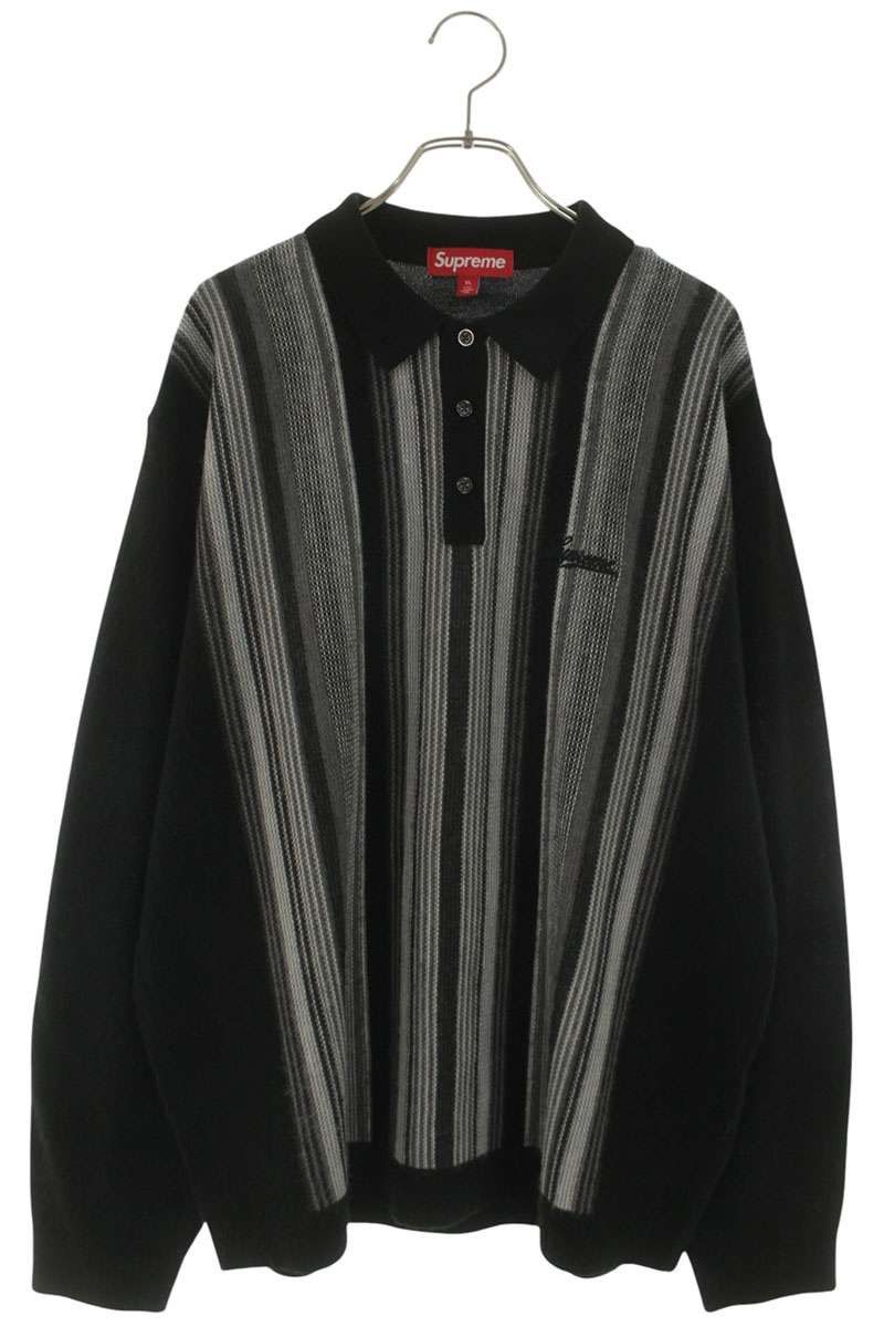 b*g様 Supreme Arrows Striped Polo Sweater Supreme Supreme Arrows Striped Knit Polo Cardigan | Grailed
