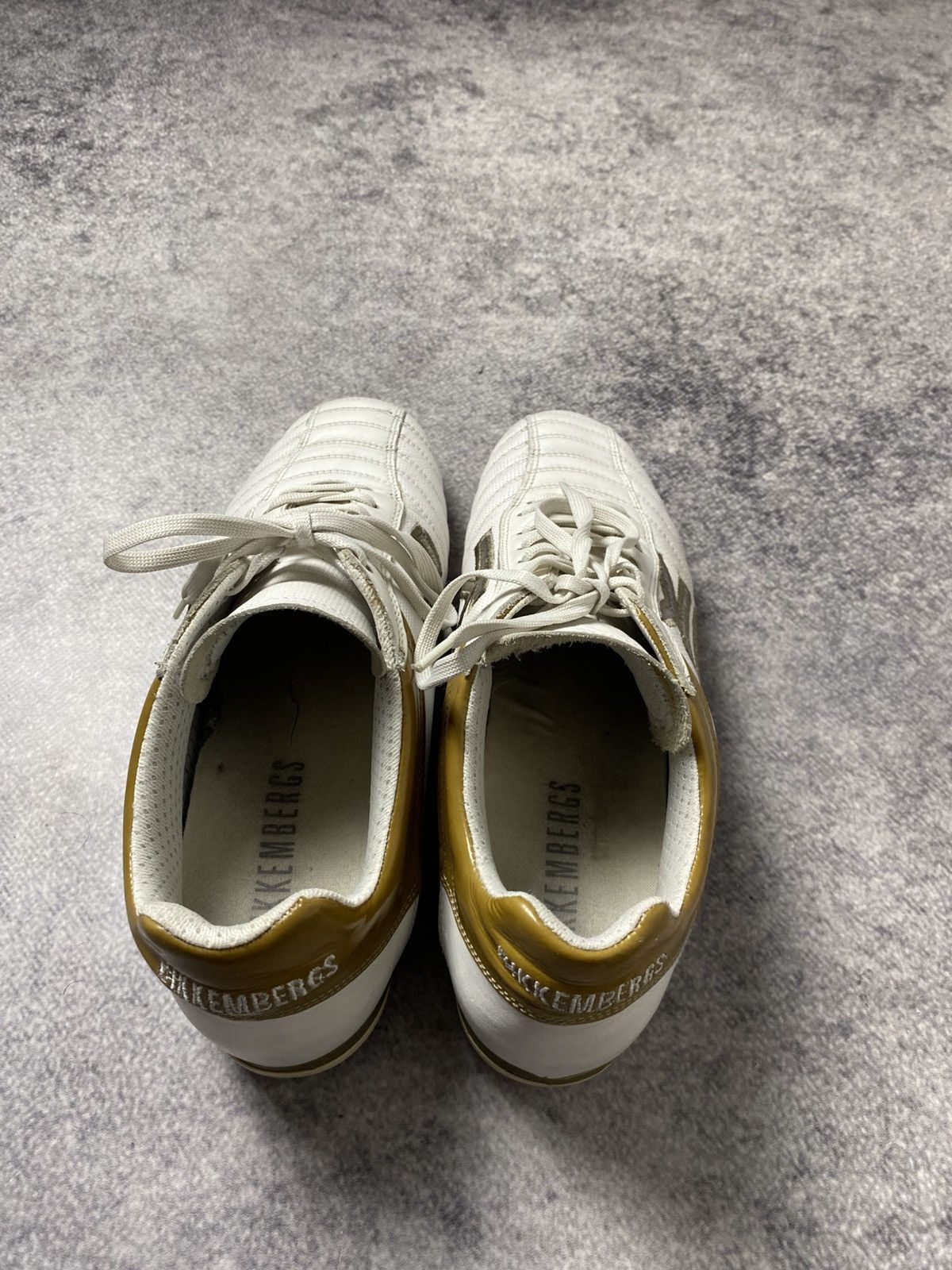 Dirk Bikkembergs Y2K LEATHER SOCCER SNEAKERS WHITE&YELLOW VINTAGE STRETWEAR Size US 5.5 / EU 38 - 7 Thumbnail
