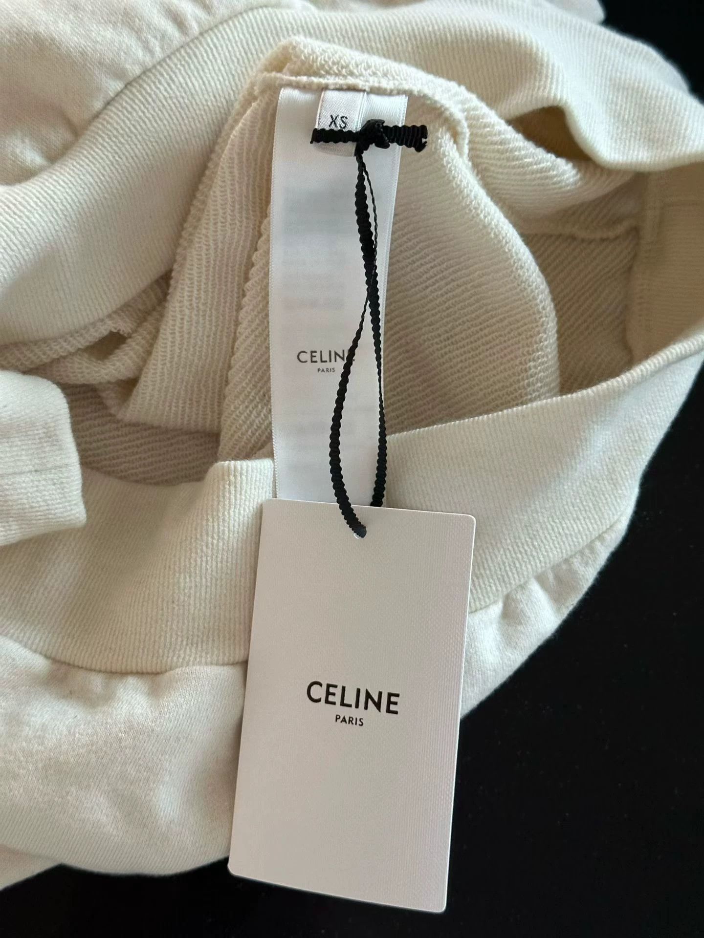 Celine Celine flocked logo hoodie XS Size XS / US 0-2 / IT 36-38 - 4 Thumbnail