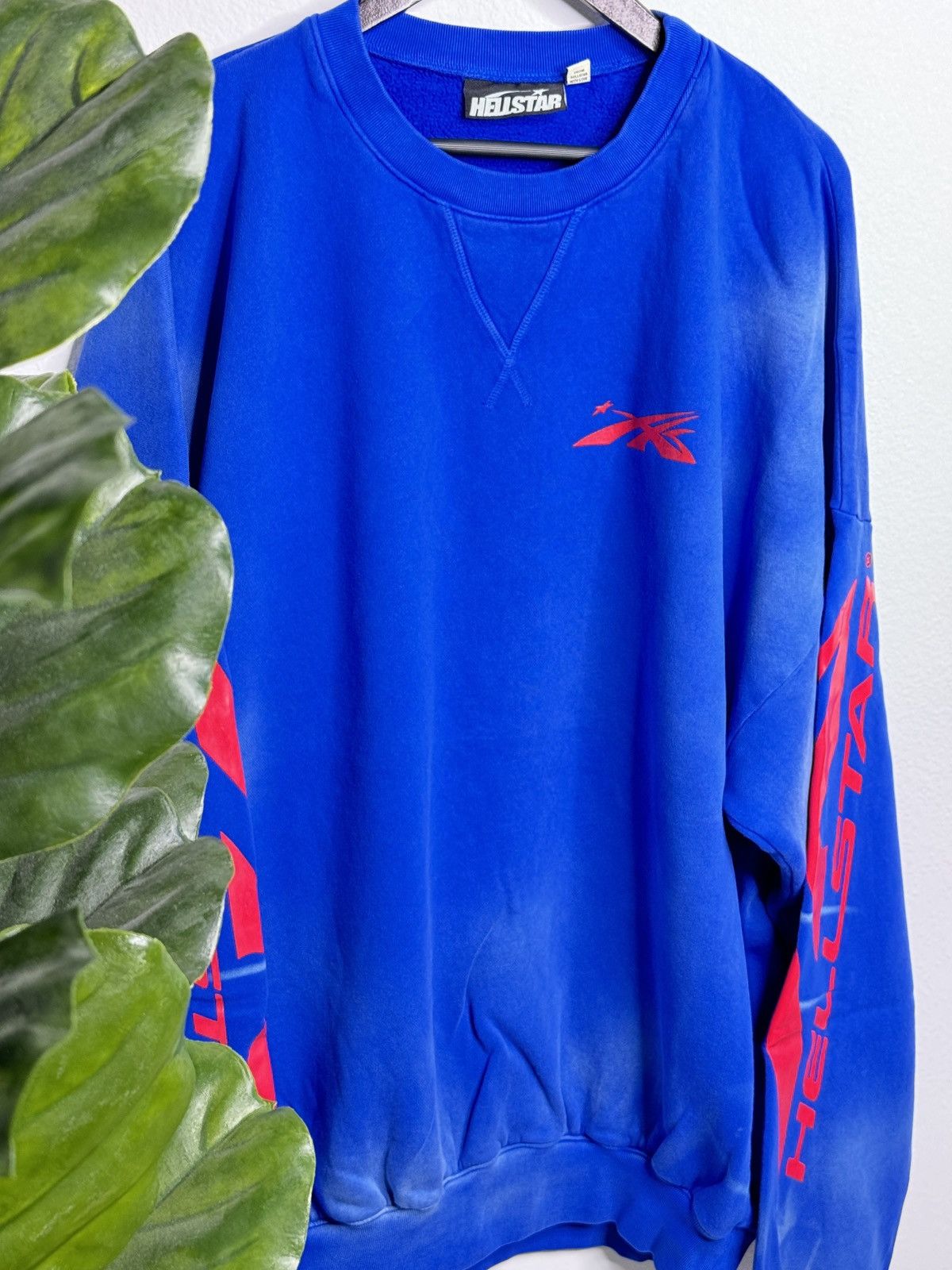 Hellstar Studios Warm Up Crewneck Blue