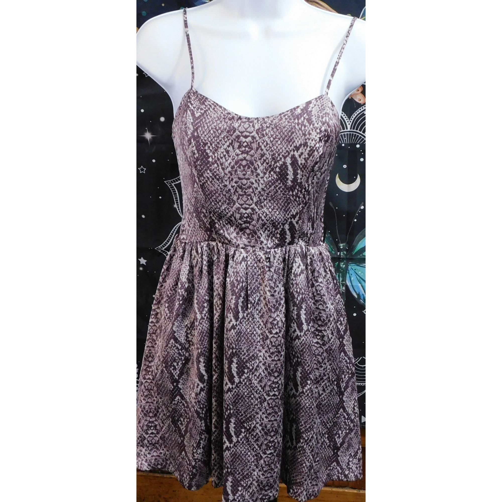 Other Vintage Material Girl Snake Print Party Dress Size M / US 6-8 / IT 42-44 - 1 Thumbnail