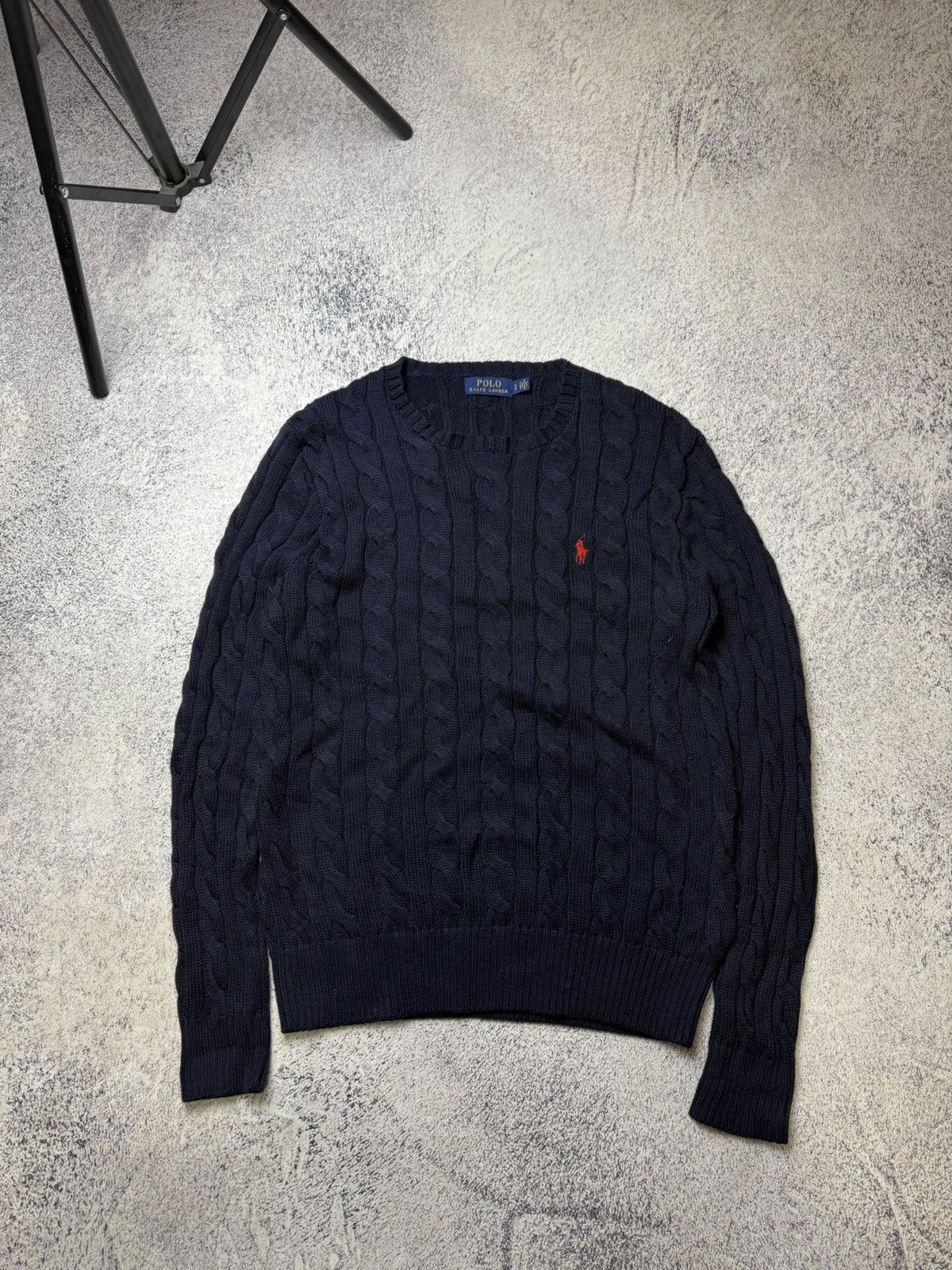 Polo Ralph Lauren Mens Vintage Polo Ralph Lauren knitted Blue Sweater luxury Size US S / EU 44-46 / 1 - 1 Thumbnail