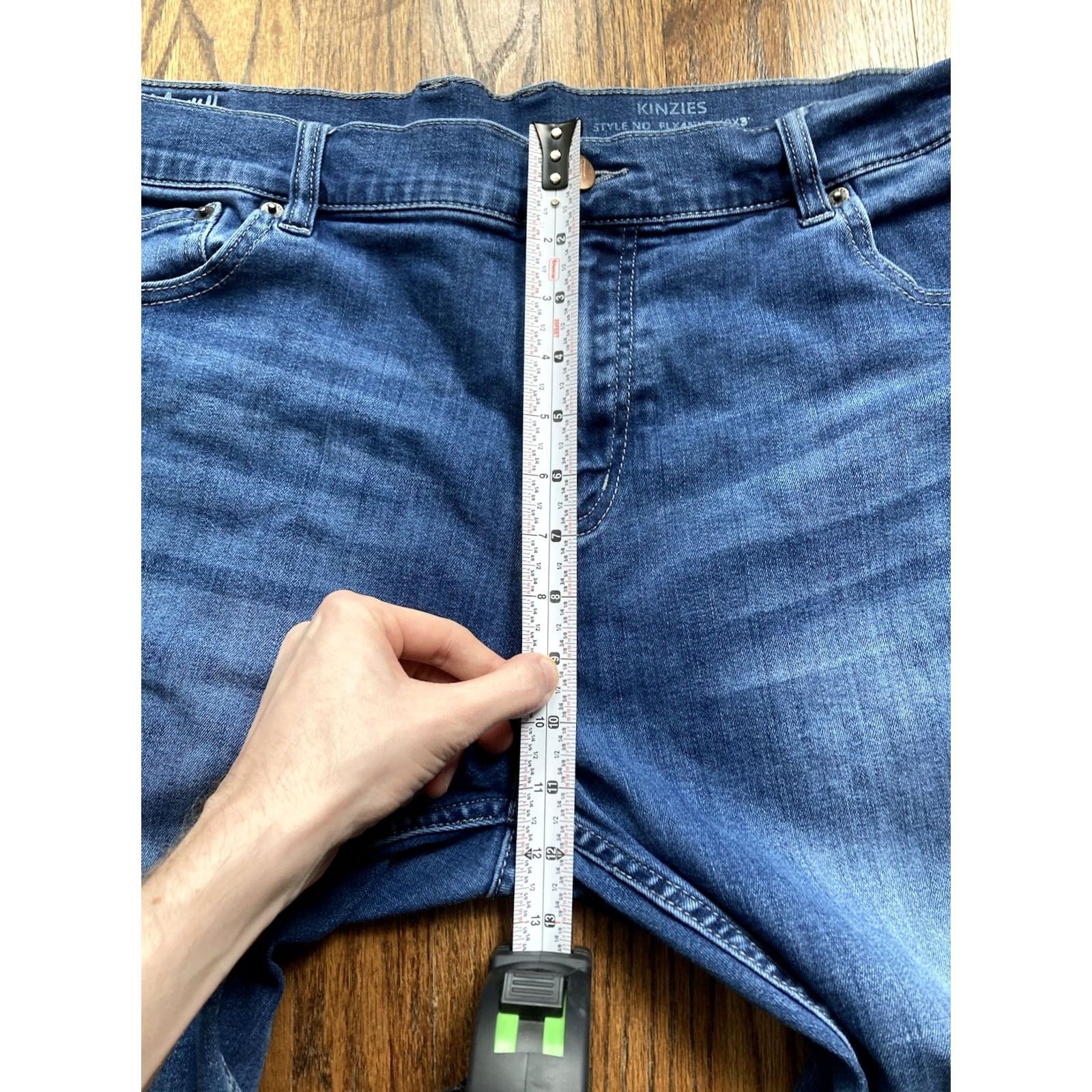 Denime Mugsy Jeans Kinzies FLX4NKZ Jeans Regular 40x29 Blue Denim Men Cotton Blend Stretch Straight 5-Pocket Mugsy Jeans Regular Fit Size US 40 / EU 56 - 5 Thumbnail