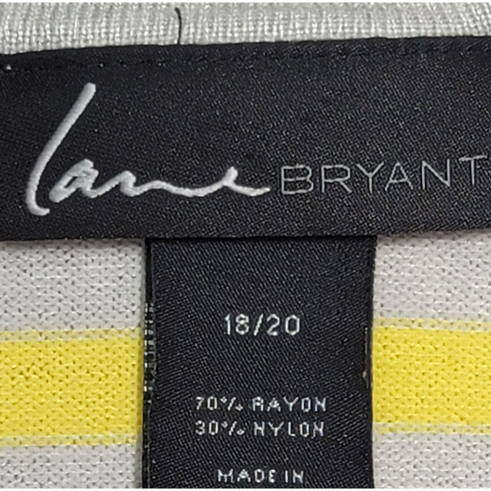 Other Lane Bryant Gray Yellow Orange Striped Sweater Top 18 20 Size XXL / US 16-18 / IT 52-54 - 4 Thumbnail