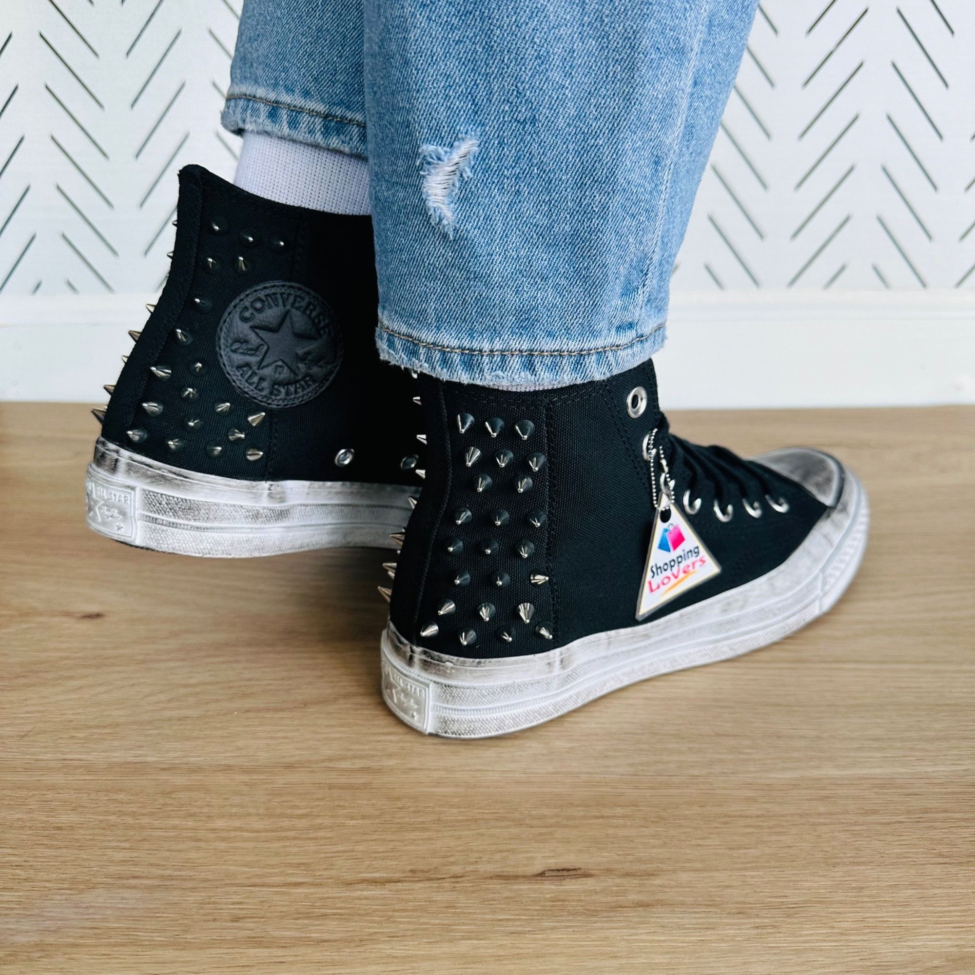 Converse ❤️Rare Converse Chuck 70 Hi Womens Shoes Sz 5 Studded Sneake Size US 5 / IT 35 - 1 Thumbnail