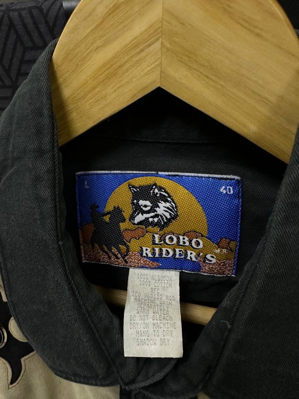 Cowboy Equipment × Vintage Vintage Cowboy Long Lobo Riders Black Shirt Size US L / EU 52-54 / 3 - 10 Thumbnail