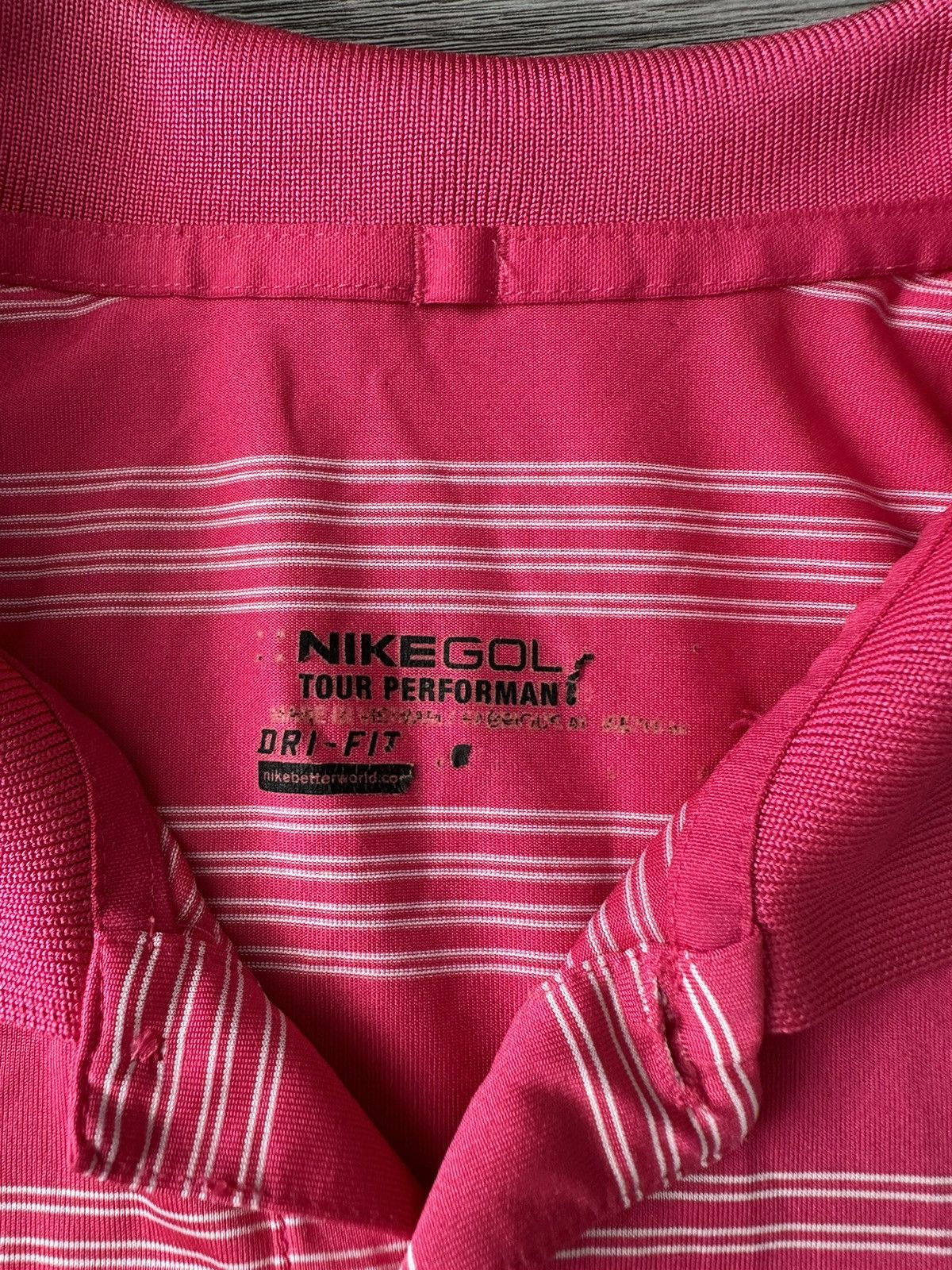 Nike Nike Golf Vintage Poto t shirt striped neon pink mens L Size US L / EU 52-54 / 3 - 3 Thumbnail