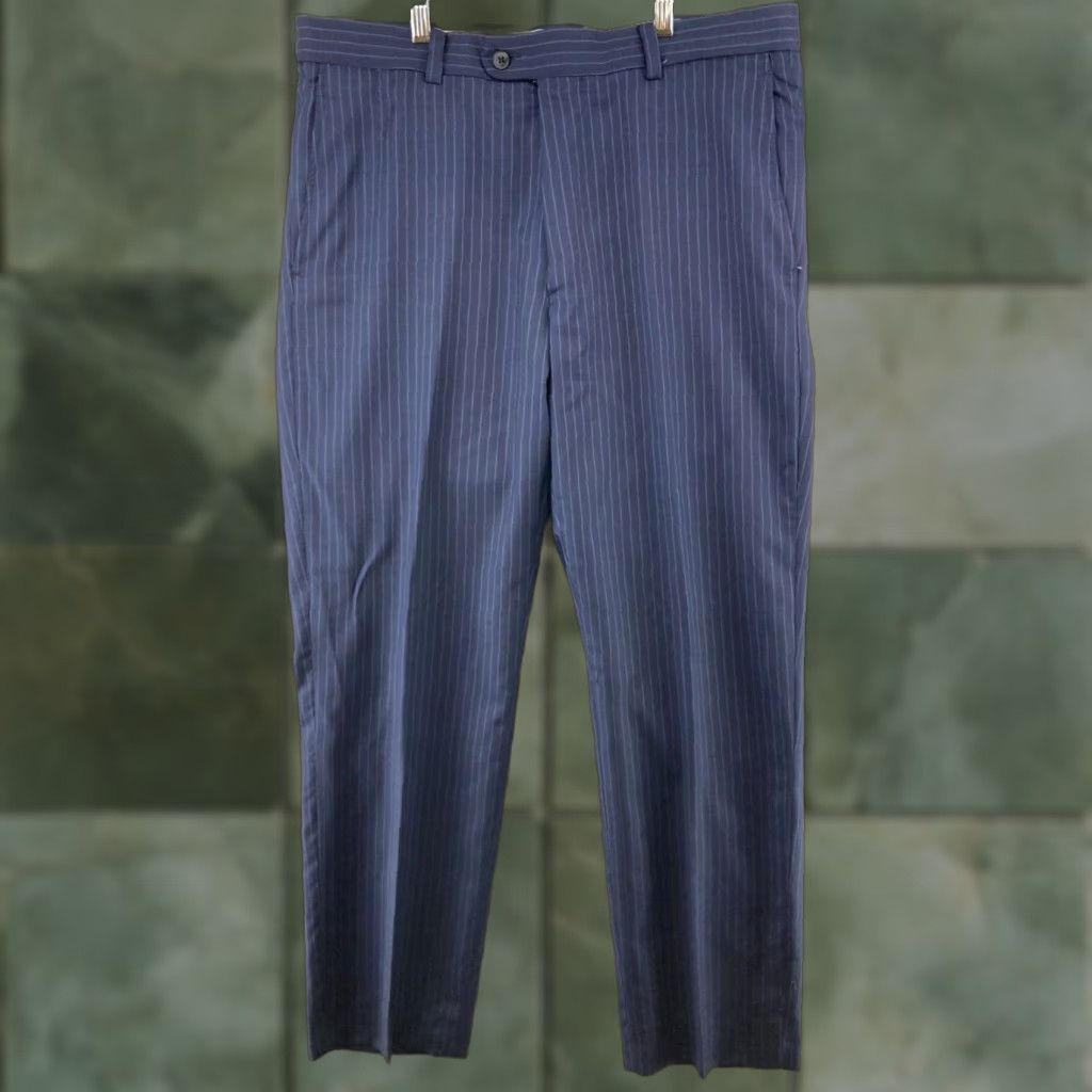 Joseph Abboud Joseph Abboud Dress Pants Blue Classic Fit 35 Inseam Flat Front Mens Office Size US 35 - 1 Thumbnail