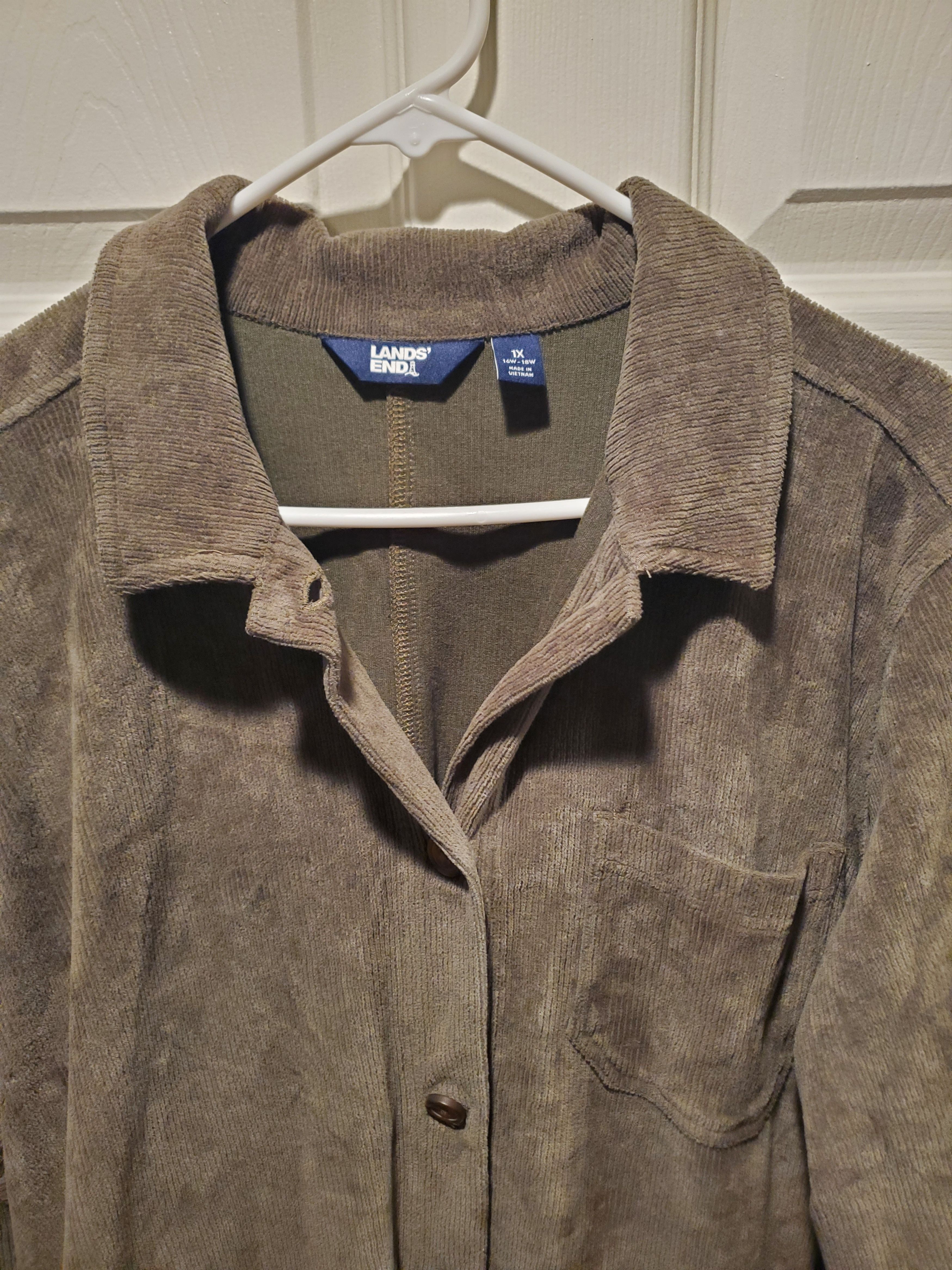 Lands' End Women's Lands End Shacket-size 1x (16w-18w) Size XXL / US 16-18 / IT 52-54 - 6 Thumbnail